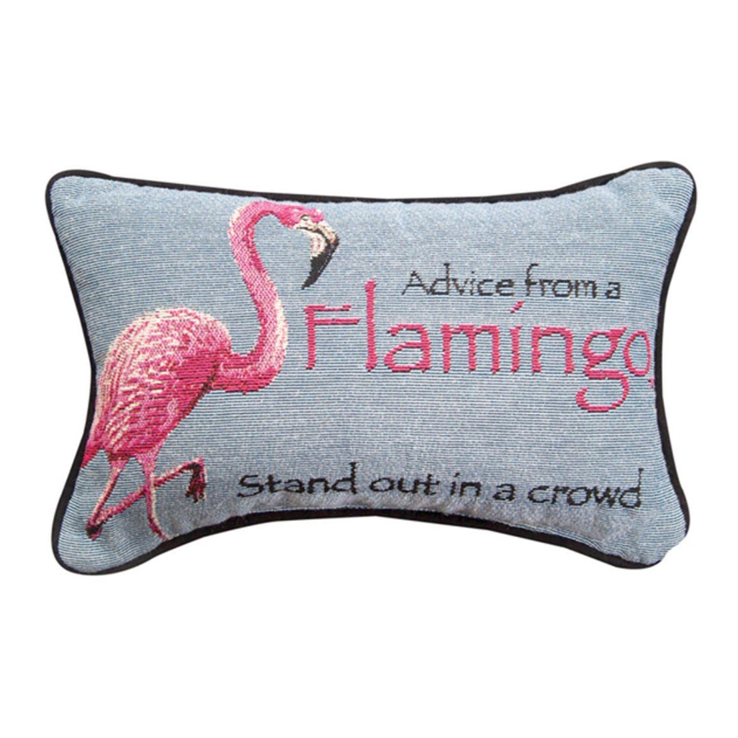Manual Woodworkers Advice From a Flamingo Reversible Woven Throw Pillow 12.5×8.5
