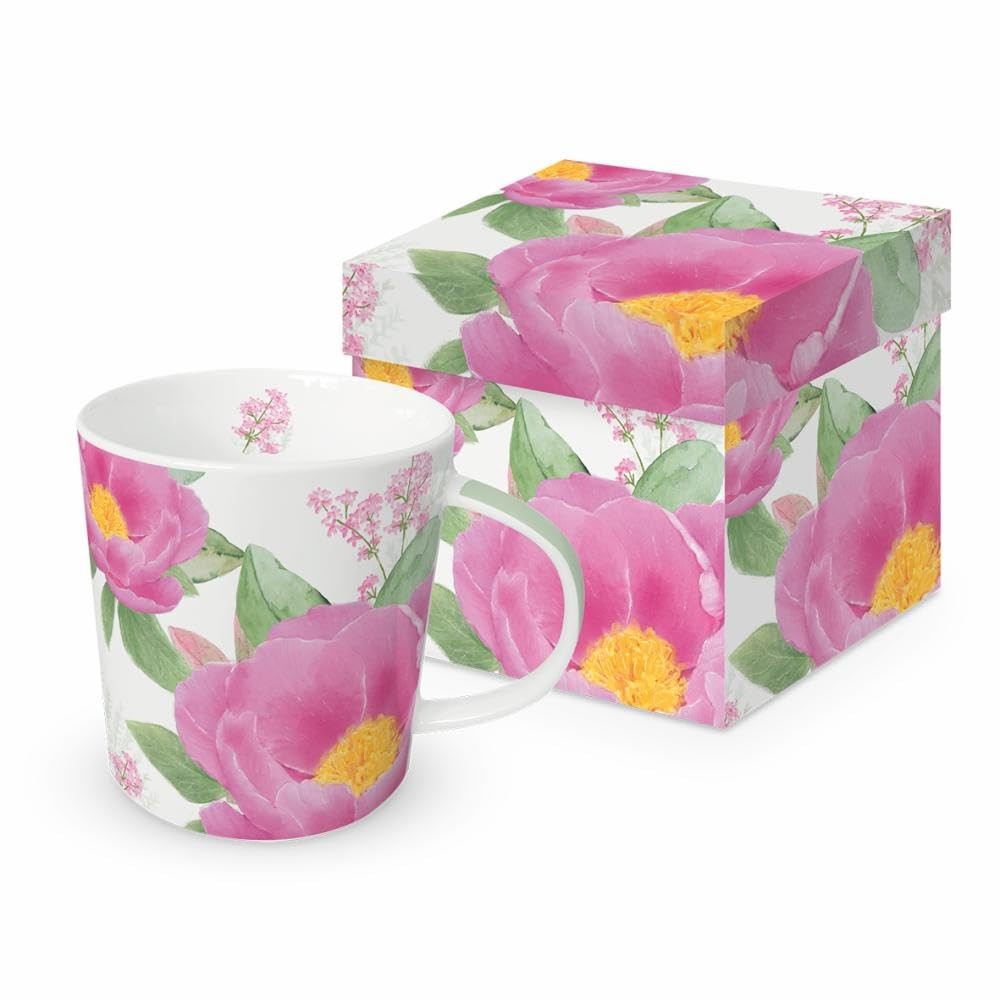 Paperproducts Design Rose Fantasy Mug 13.5oz Multicolor Bone China Gift Box