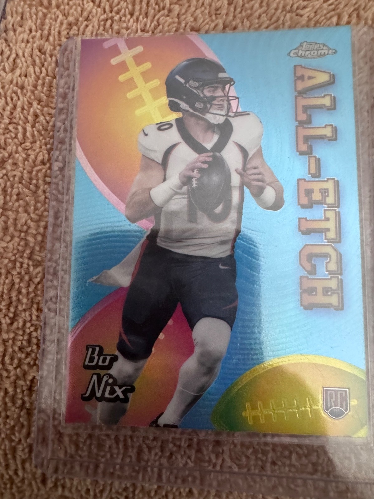 Bo Nix Rookie Card Lot (12) Denver Broncos RC Inserts Prizm Topps Chrome Select