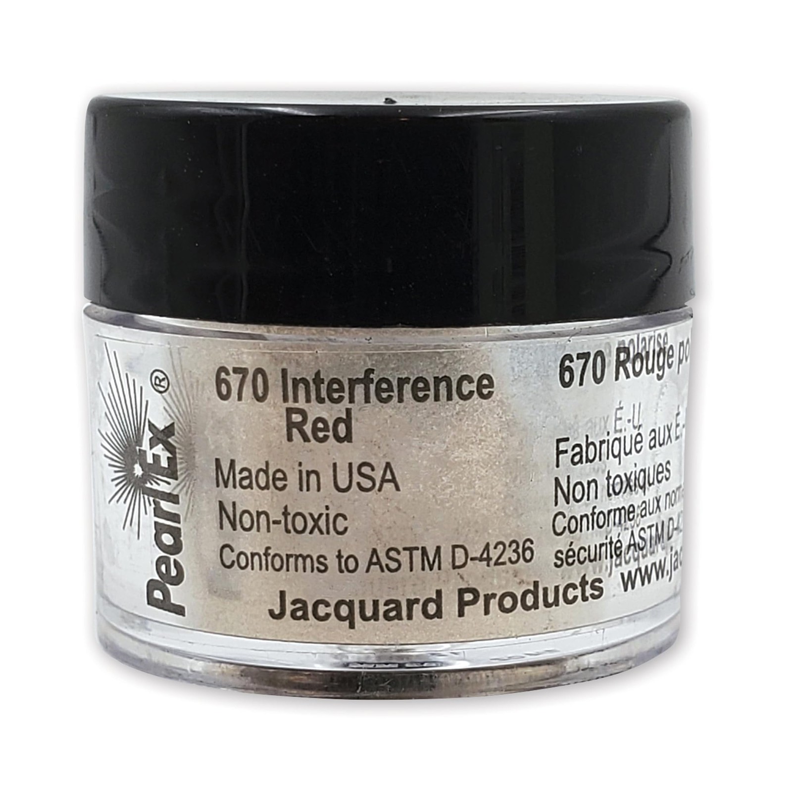 Jacquard Pearl Ex 3g #670 Interference Red,Other Painting Supplies