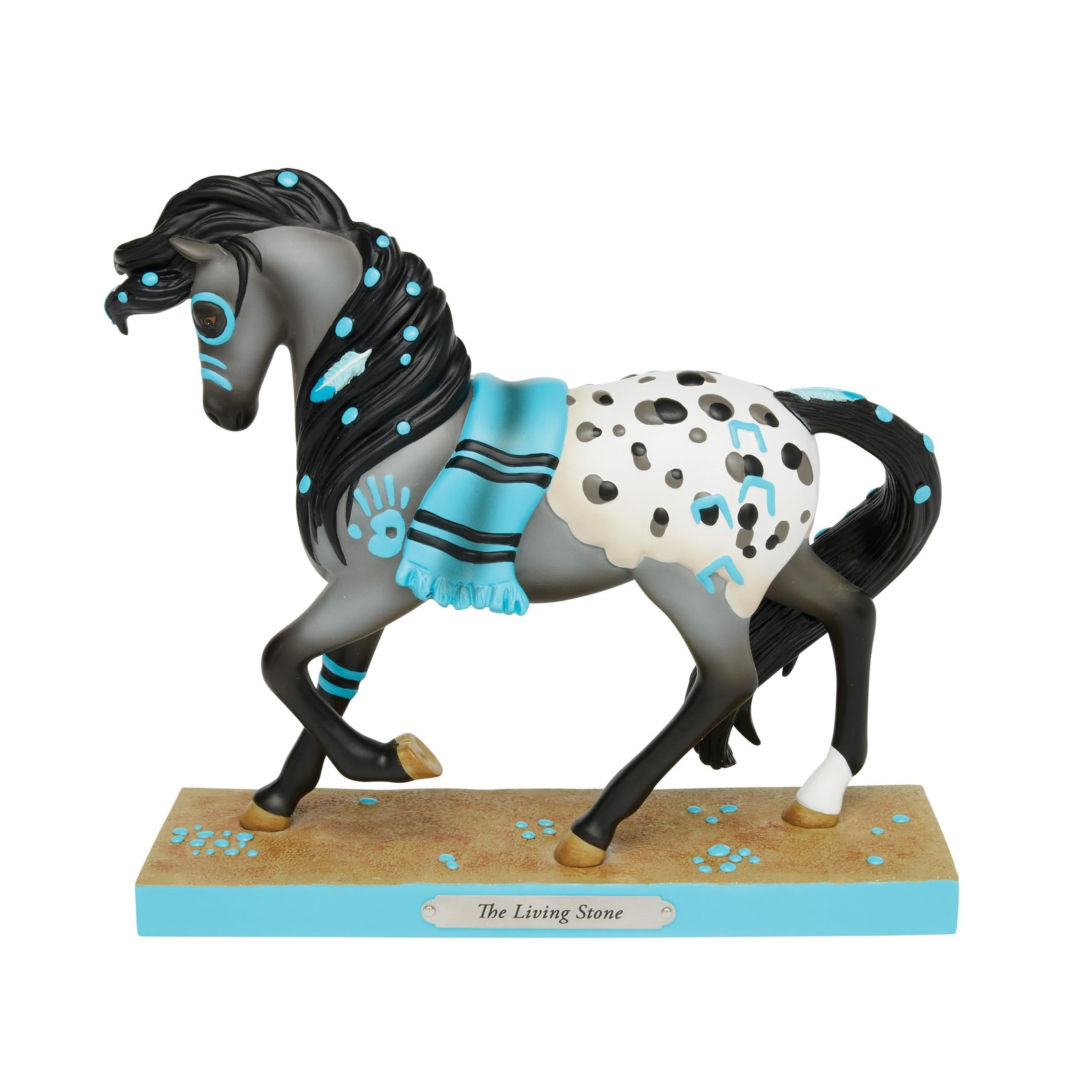 Enesco Trail of Painted Ponies Living Stone Horse Figurine 7.4″ Multicolor