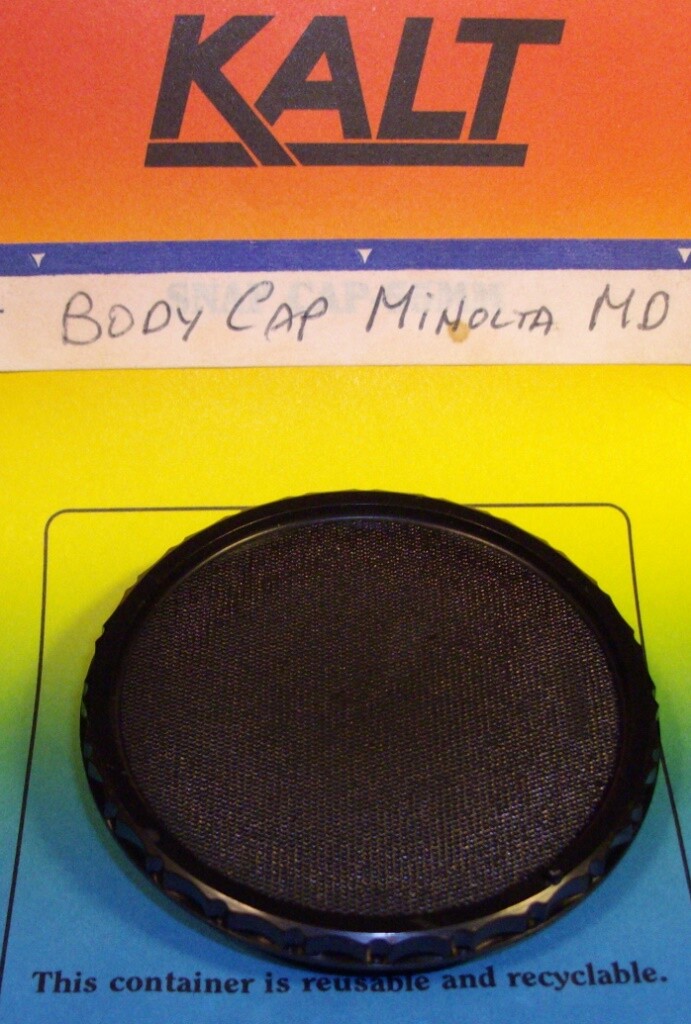 Plastic Body cap for Minolta MD manual focus cameras. Lot of 2 NEW !