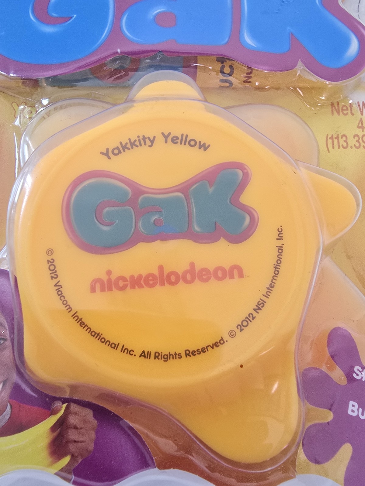 Nickelodeon GAK SPLAT Yakkity Yellow 2012 Viacom International Factory Sealed