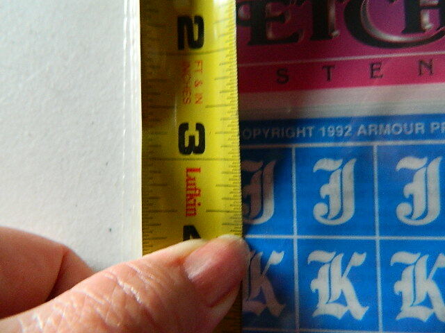Armour Rub N Etch Stencils Old English Alphabet J-Q glass acid etching