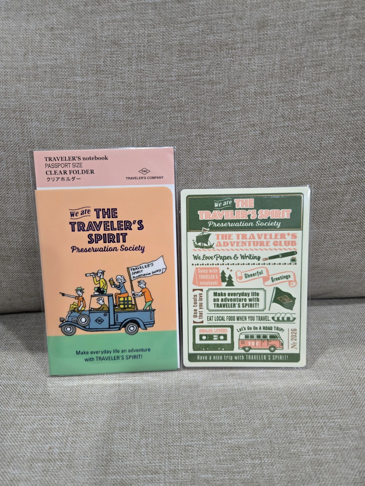 Traveler’s Company Traveler’s Spirit Notebook Underlay + Clear Folder Passport