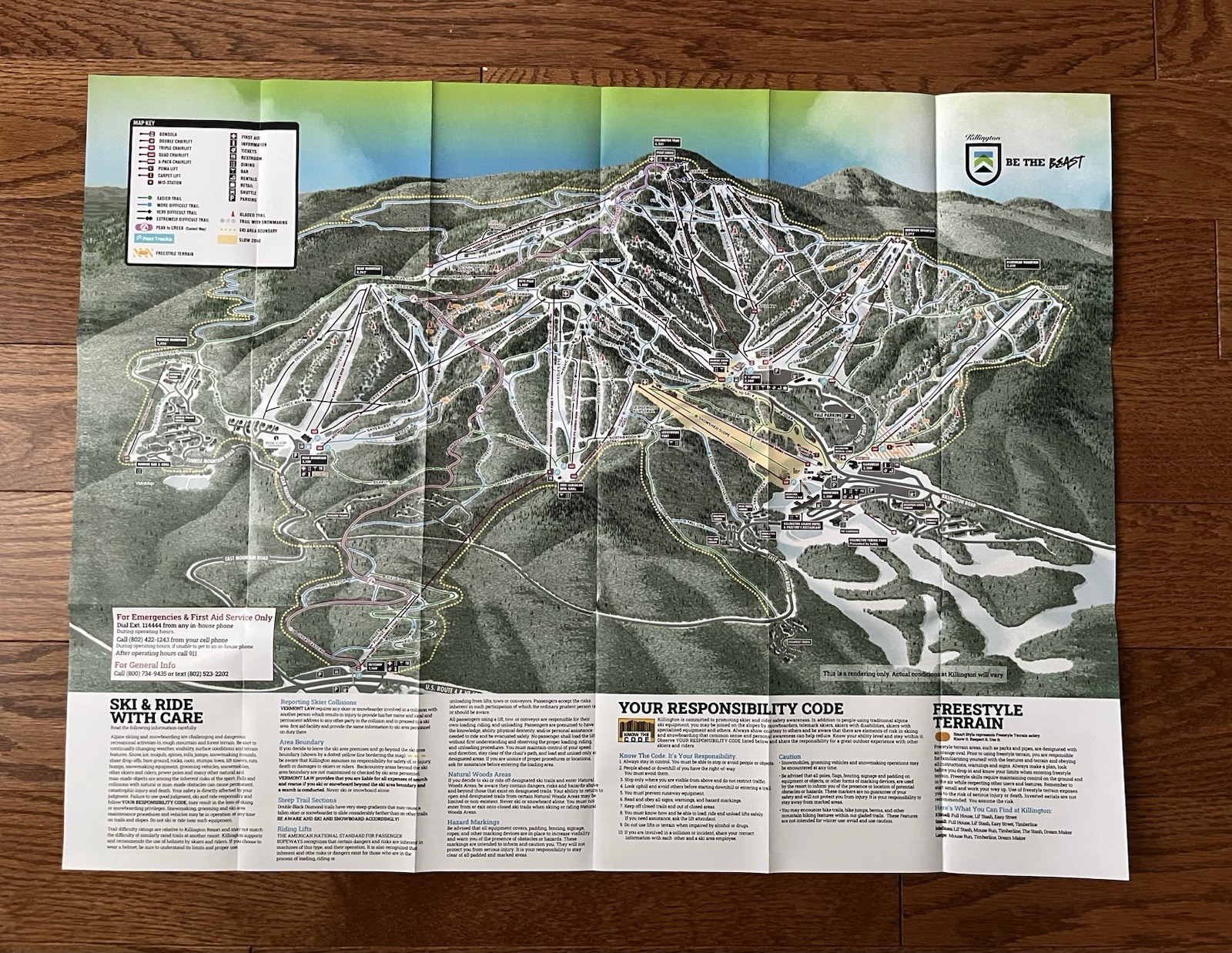2025-26 New England Ski Mountain Trail Maps – Killington Sugarloaf Sunday River