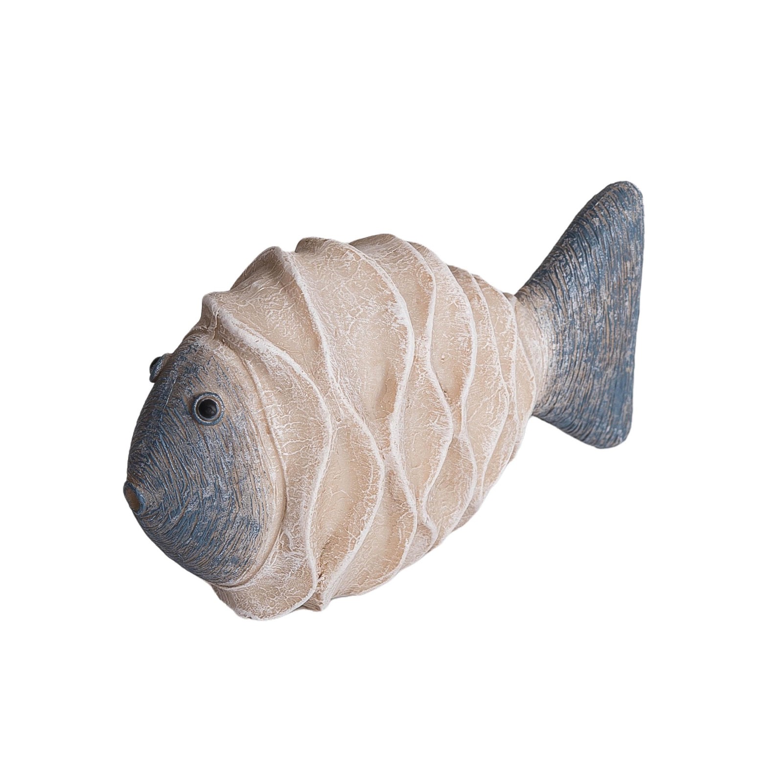 Beachcombers Medium Fish Decorative Object Figurine Beige