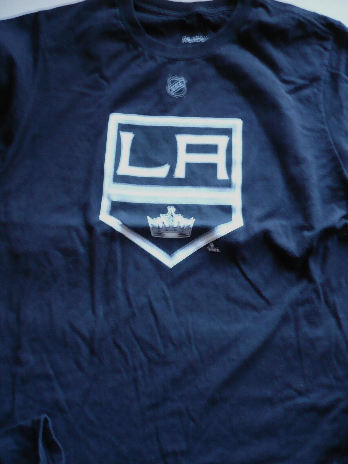 LA KINGS, NHL, QUICK 32 Design REEBOK T-Shirt YOUTH XL EG TG 18 Short Sleeve BLK