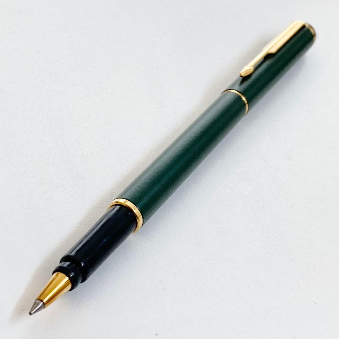 1990s◆Parker Rialto Luxury Ballpoint Pen PARKER Made in England Green
