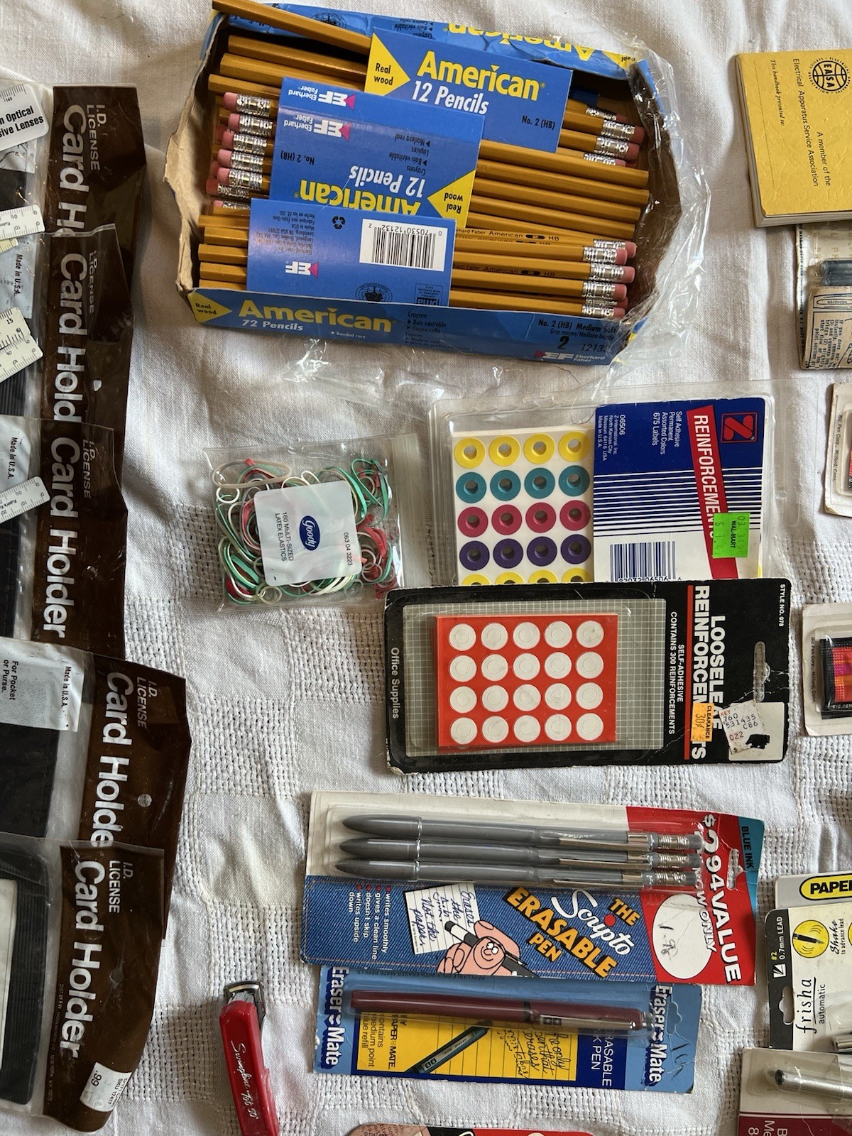 VINTAGE JUNK DRAWER LOT OF Home Office Type Items – 1970’s Tale Look ZOOM IN!!!