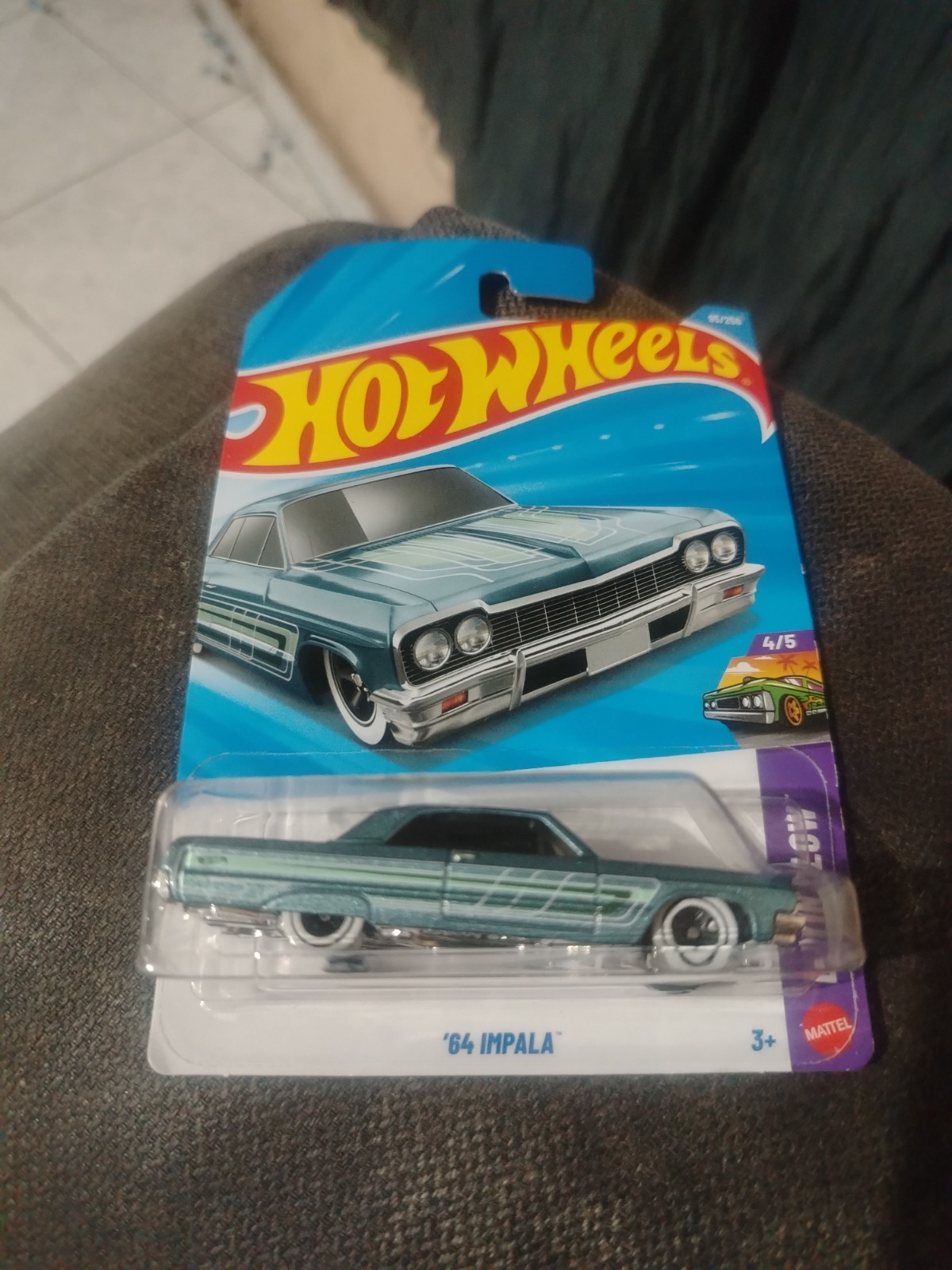 Hot Wheels 1964 Chevrolet Impala HW LOW 1:64 Diecast Blue Lowrider Car
