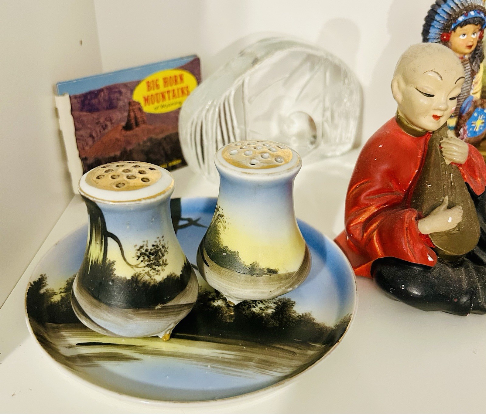Antique VTG Junk Drawer Lot-Nippon-F&F-Pot Metal-Ephemera-LEFTON-Asian Figurine-