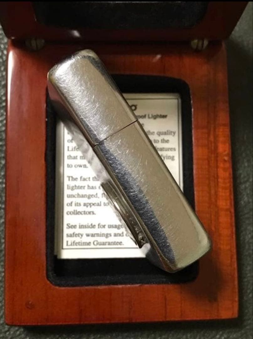 Zippo twin-engine plane vintage ~ early 1953 rare item with wooden box case