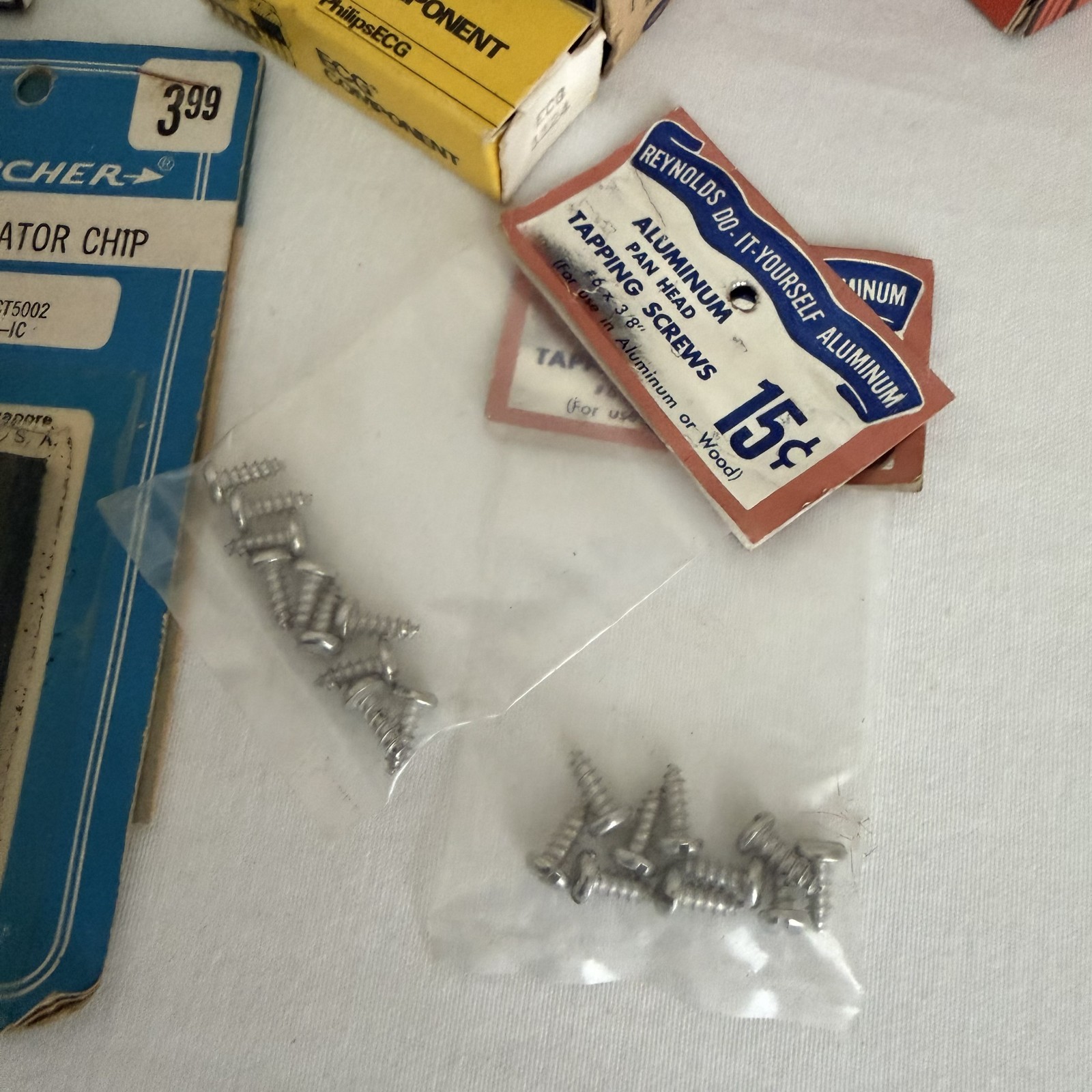VTG Junk Drawer Lot Electric Radio Components Daven Switch Precision Meter NOS