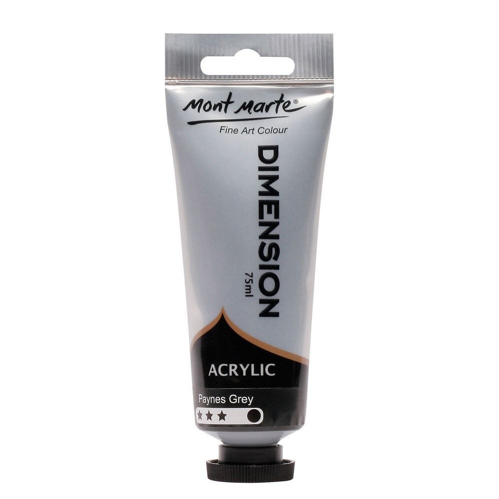 Mont Marte Dimension Acrylic 75mls – Paynes Grey