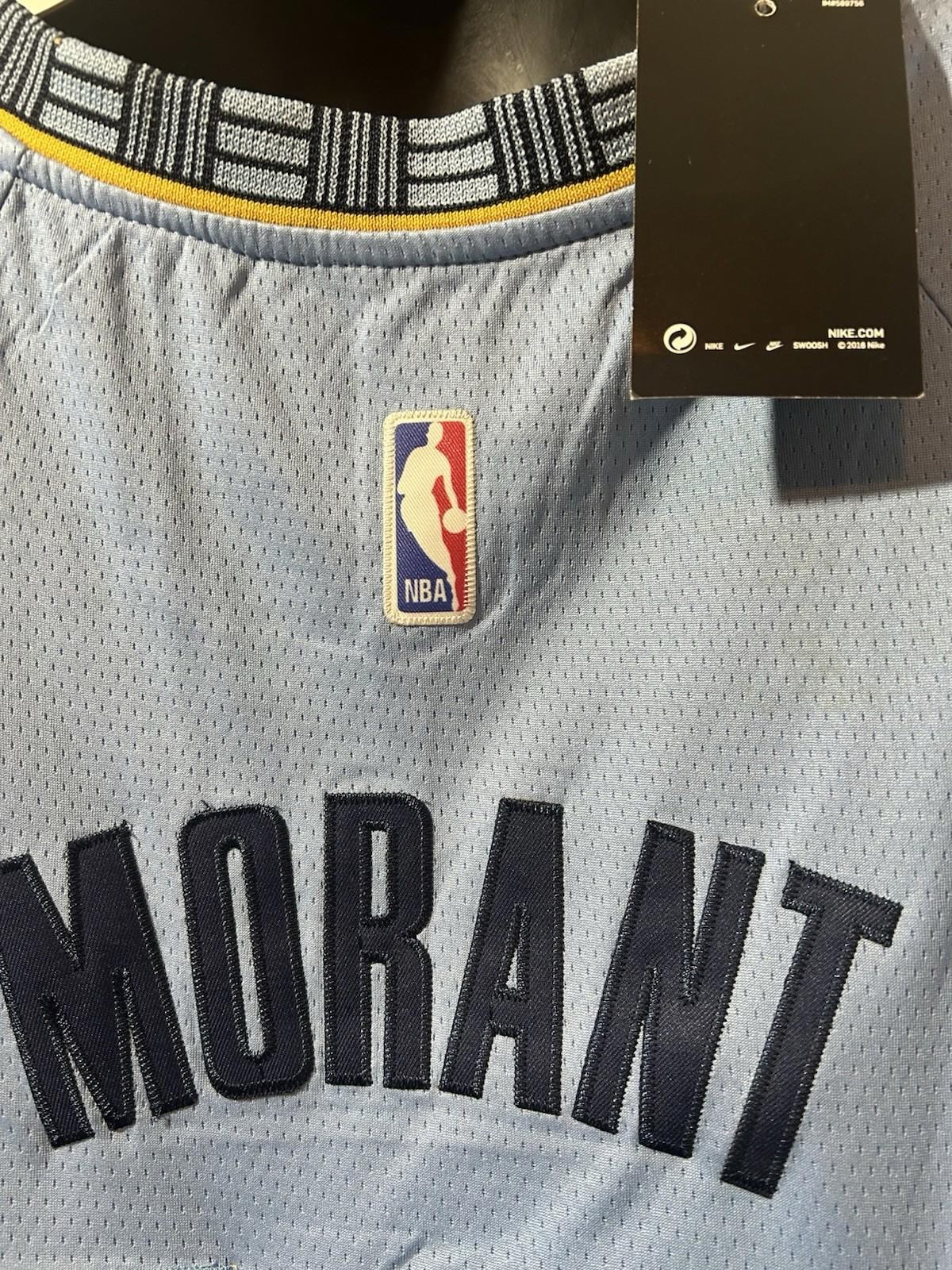 Nike Ja Morant Memphis Grizzlies Jersey Mens Size 54 Powder Blue New