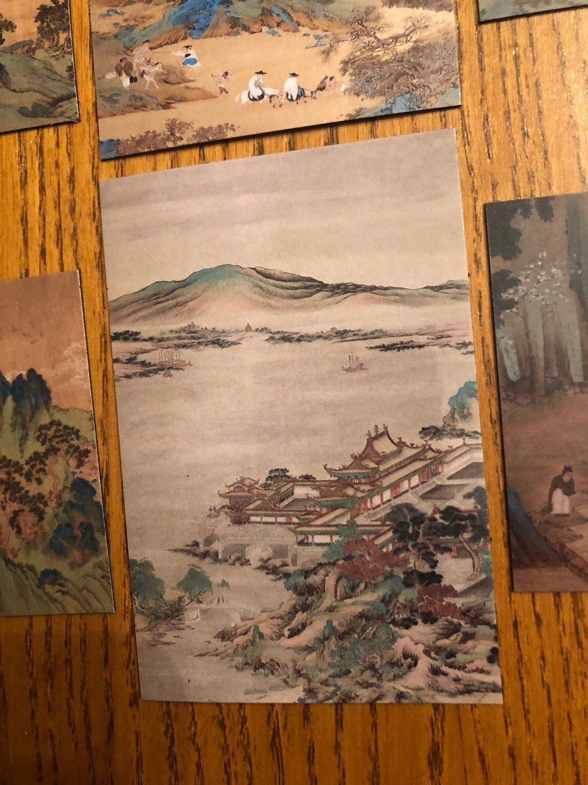 Qiu Ying fridge magnets Chinese classical art Ming Dynasty China illustration
