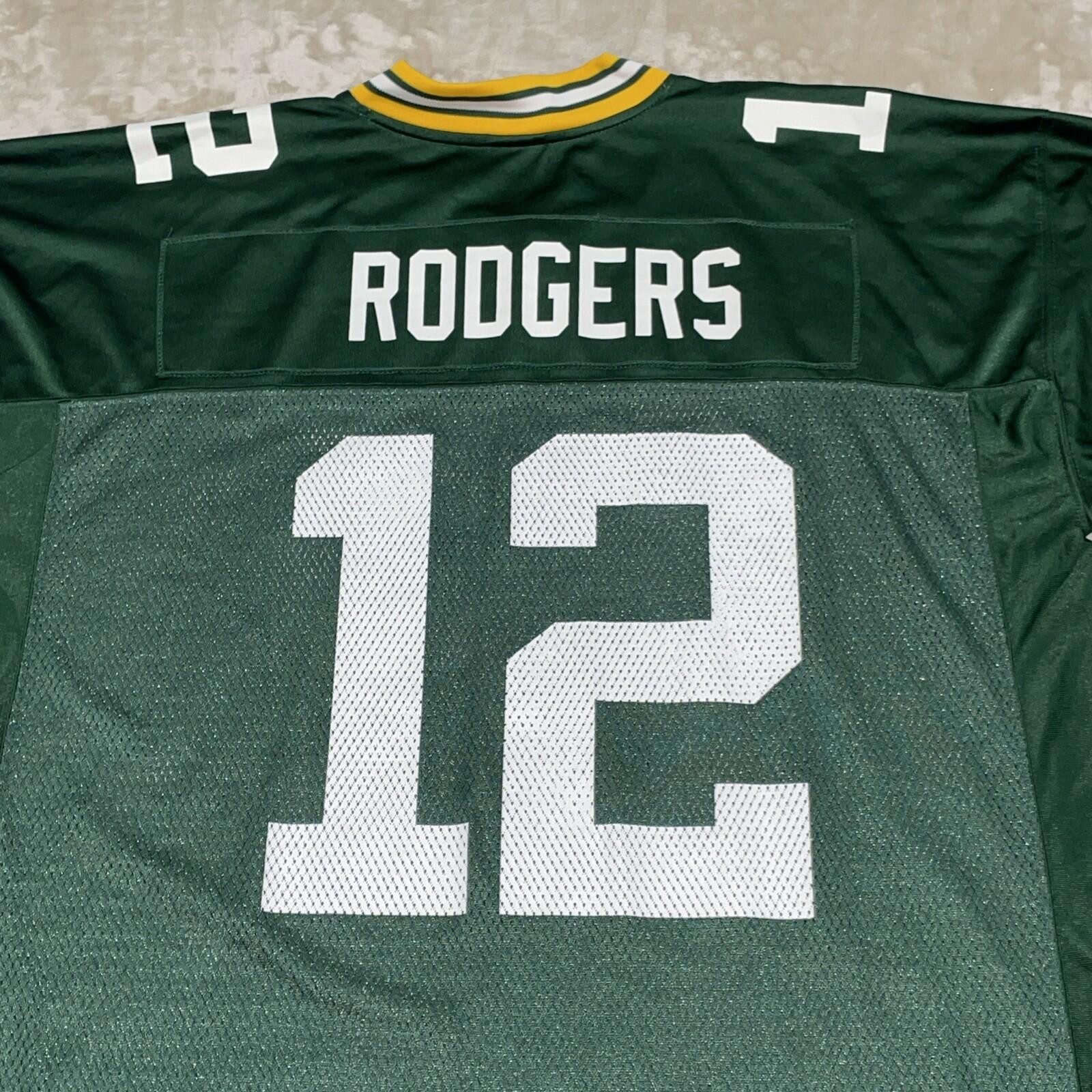 Reebok NFL Green Bay Packers Aaron Rodgers #12 Football Jersey Men’s Size XL