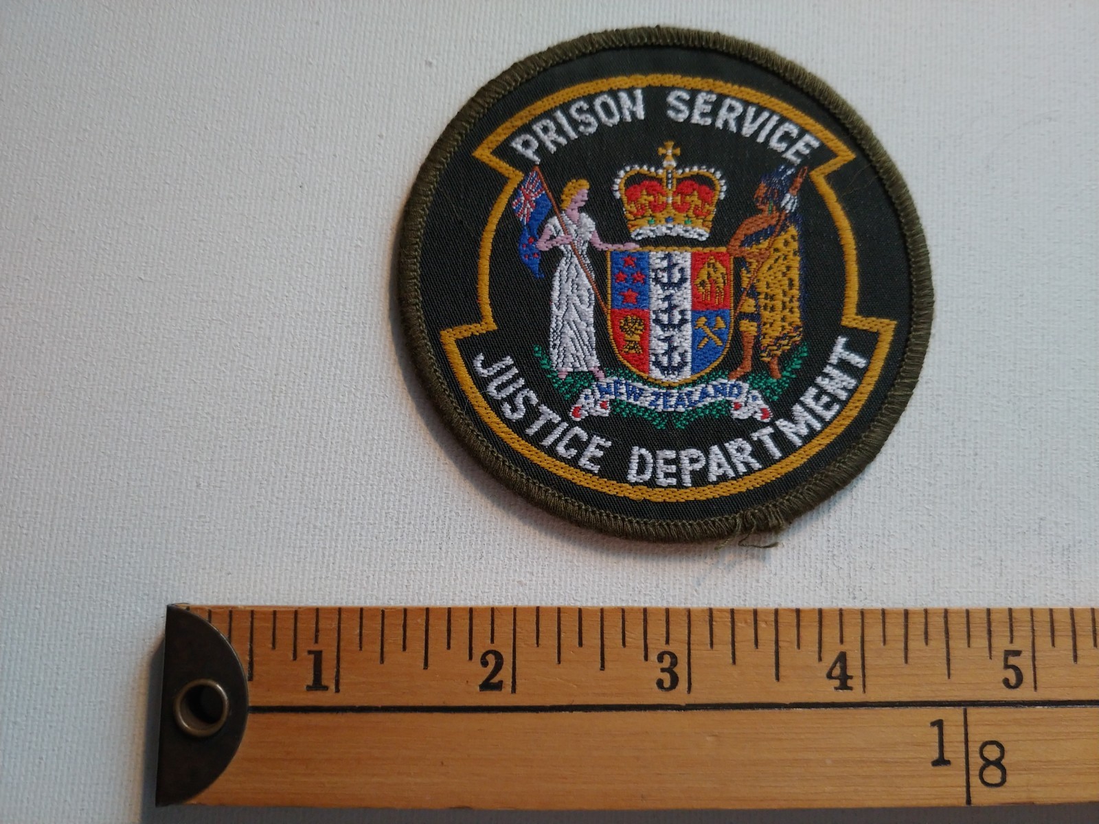 * NEW ZEALAND PENITENTIARY PENITENCIER JAIL PRISON GUARD ECUSSON PATCH CREST *