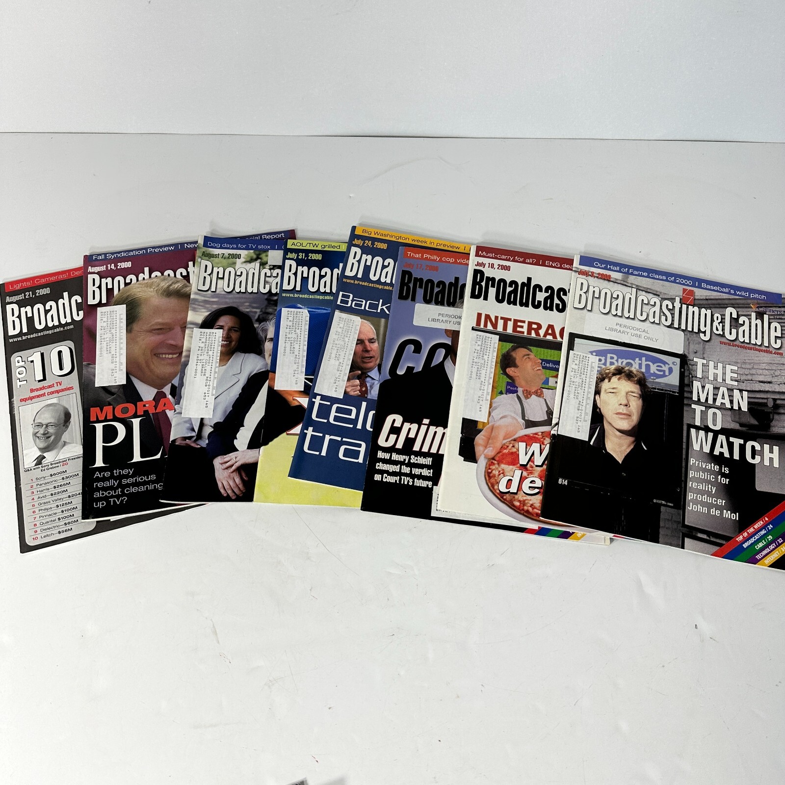 800+ HUGE Lot Broadcasting & Cable Magazines Vintage TV Radio History 1990-2000s