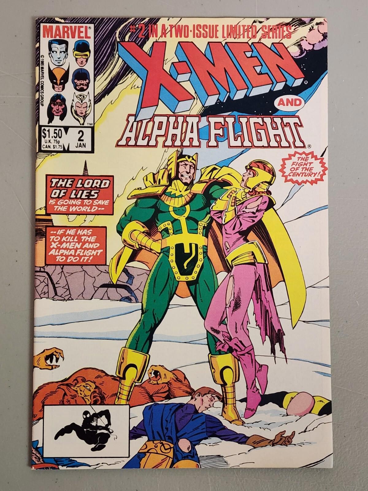 X-Men and Alpha Flight #1 & 2 Full Set NM Marvel 1985