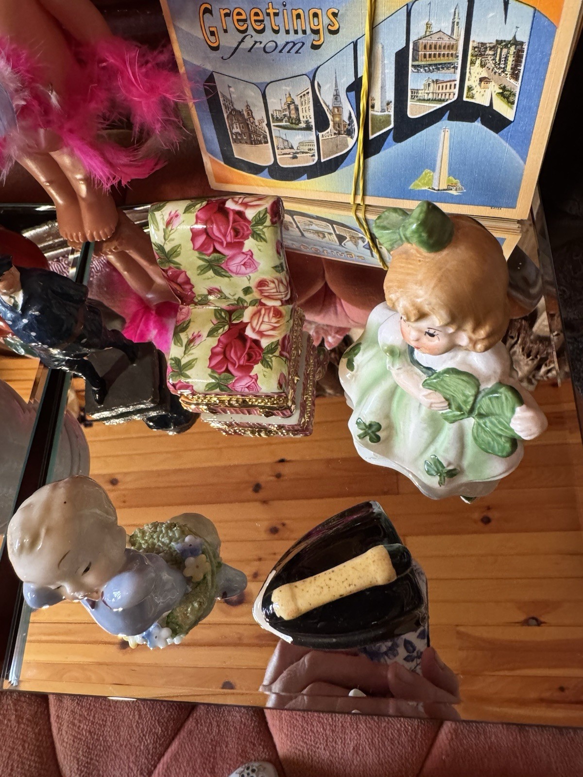 Vintage Junk Drawer Lot Of Figurines, Trinket Boxes, Collectibles Free Shipping