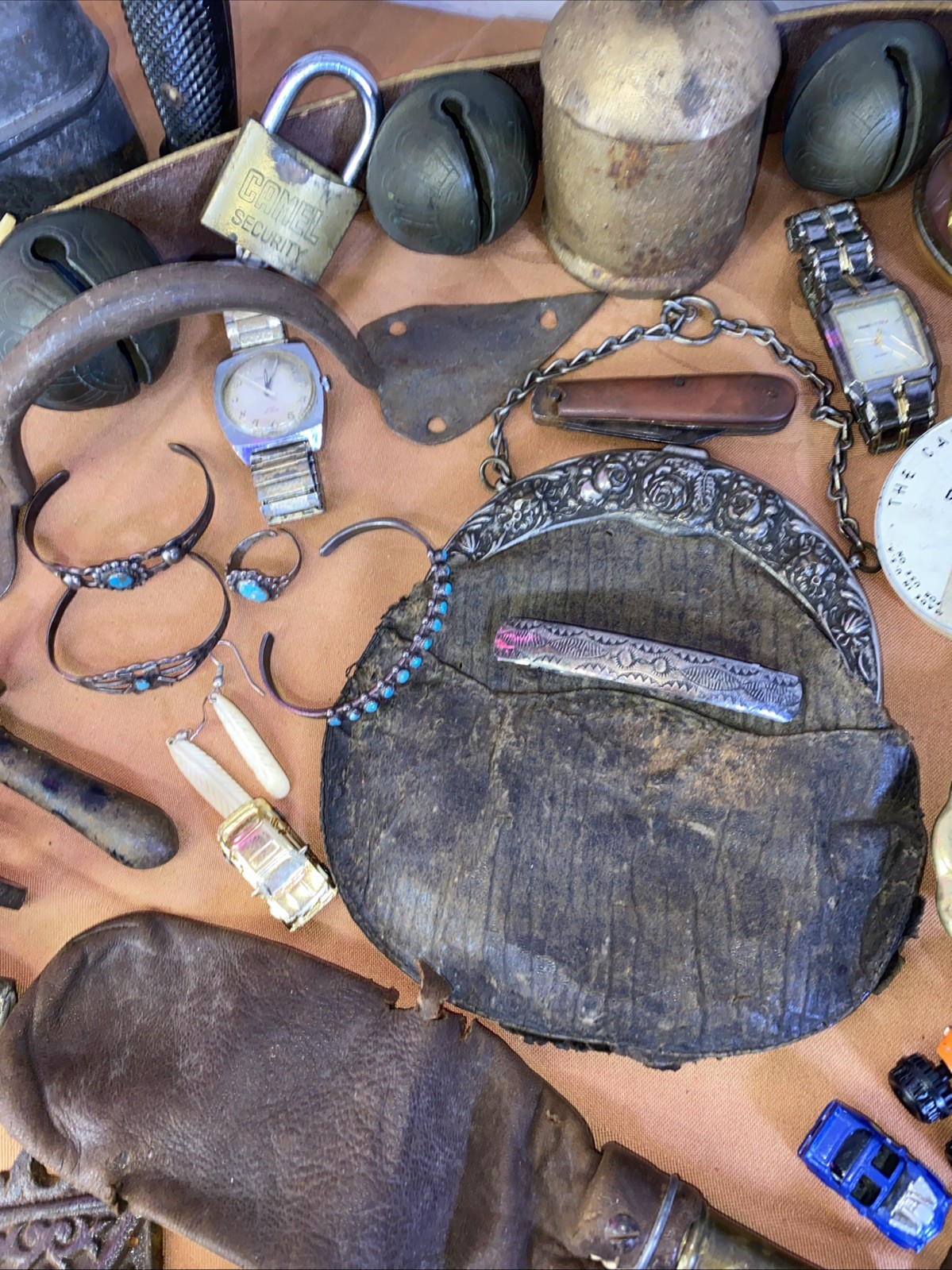 Vintage Junk Drawer Lot 1800’s 1900’s Sterling Silver WW1 Victorian