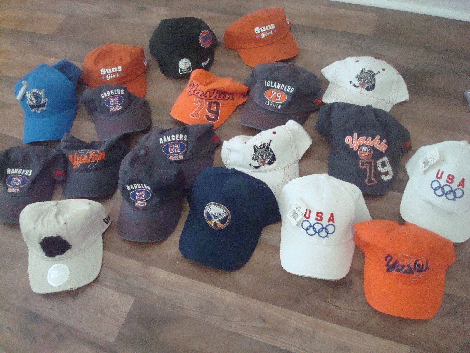 20 NHL NBA OLYMPIC RARE SPORTS STRAPBACK 90S WHOLESALE LOT HATS VINTAGE HAT CAP