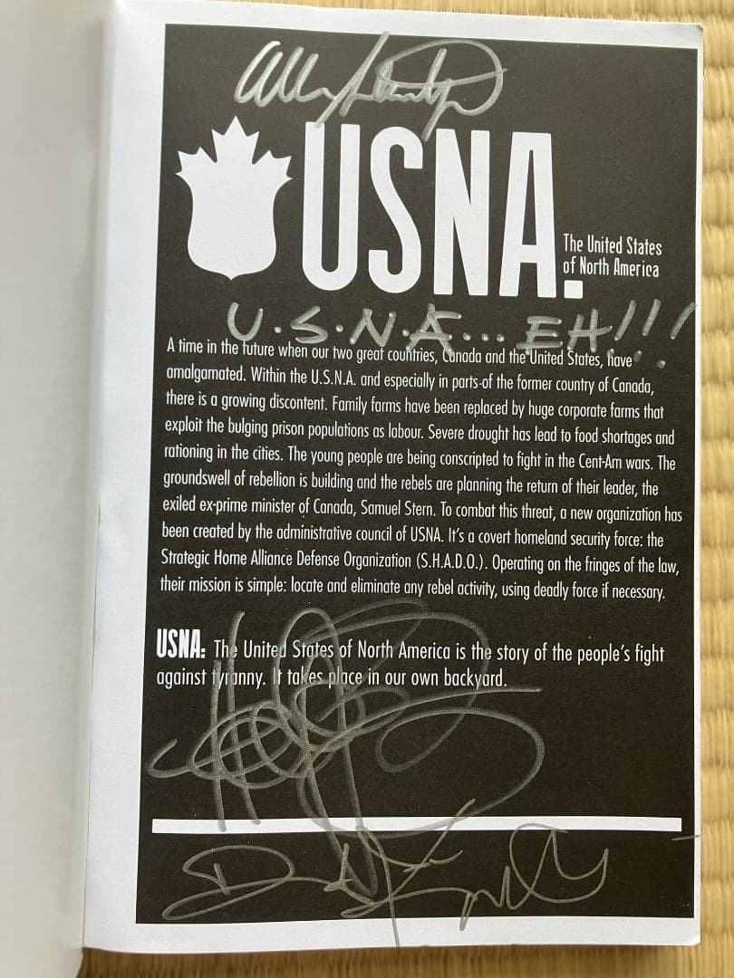 Usna Comics Signed Set 4 Vols American Canadian Future U.S.N.A. Used