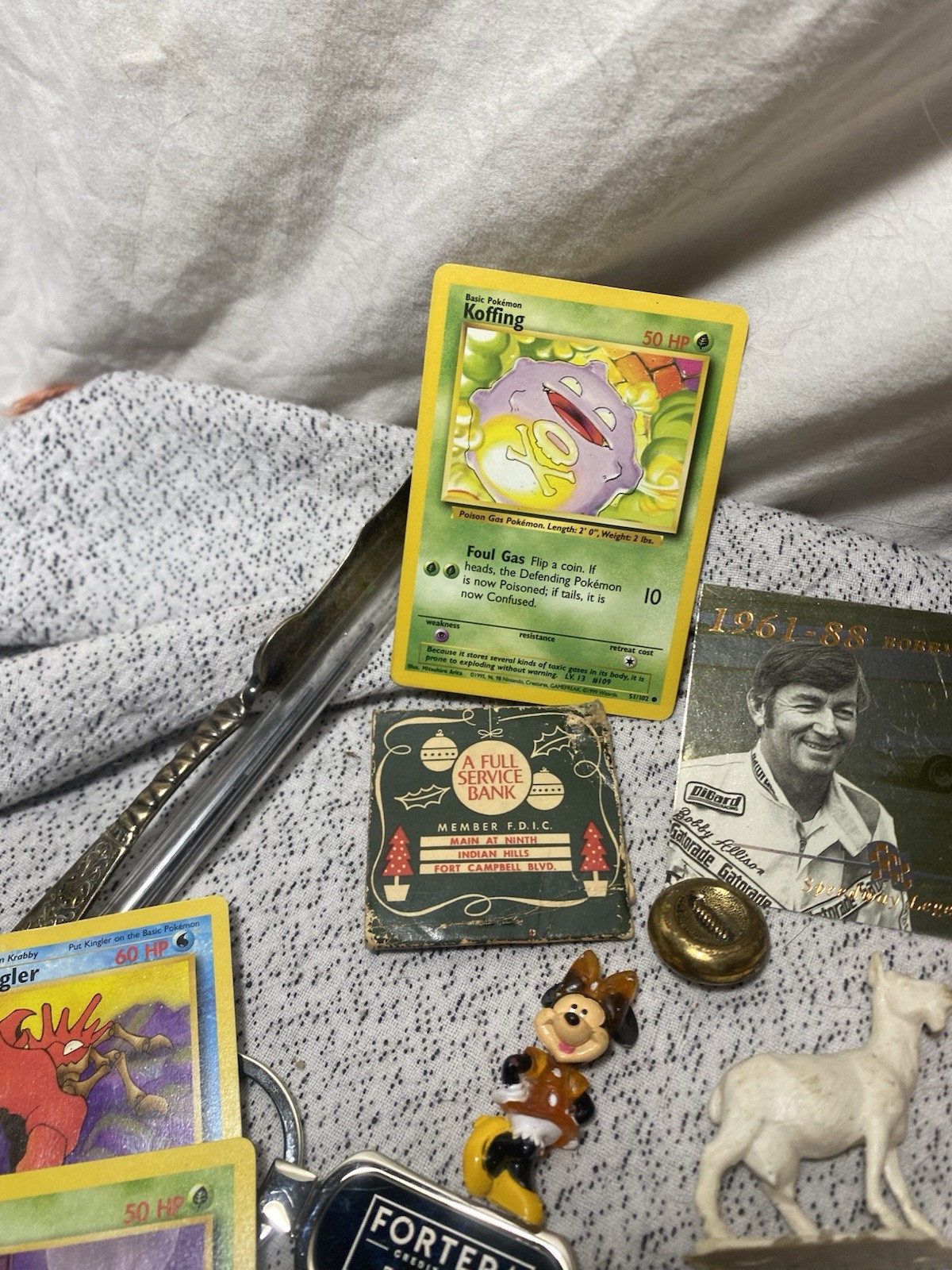 Junk Drawer Jewelry Coins Spoons 90s Pokémon Cards Poker Chips Matches