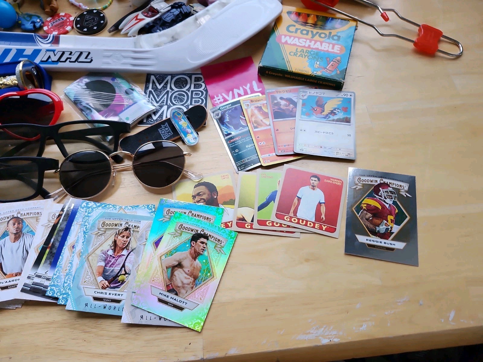 Junk Drawer Lot Sport Ball Watch Toys Hat Card Hockey Sticks Collection Colorado
