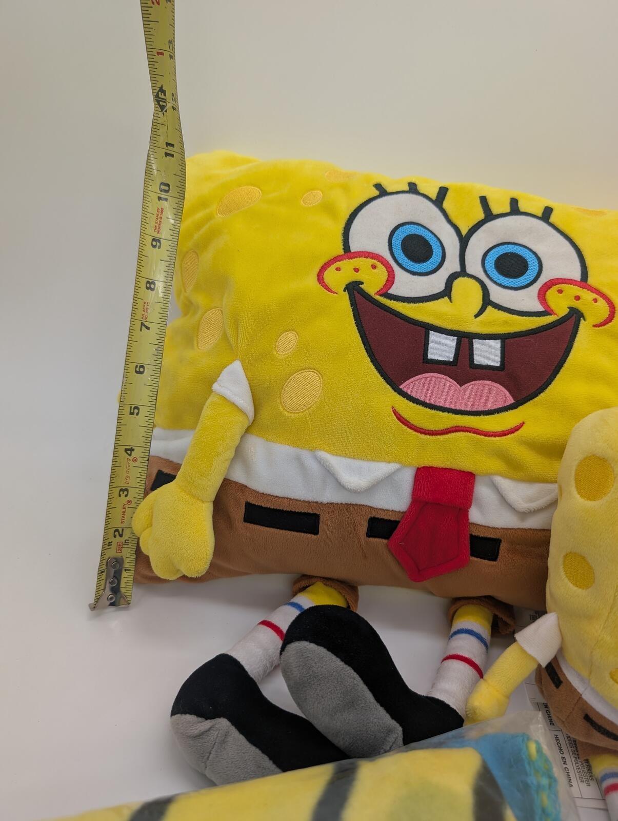 SpongeBob SquarePants Plush Pillow Lot w/ Throw Blanket NEW Nickelodeon