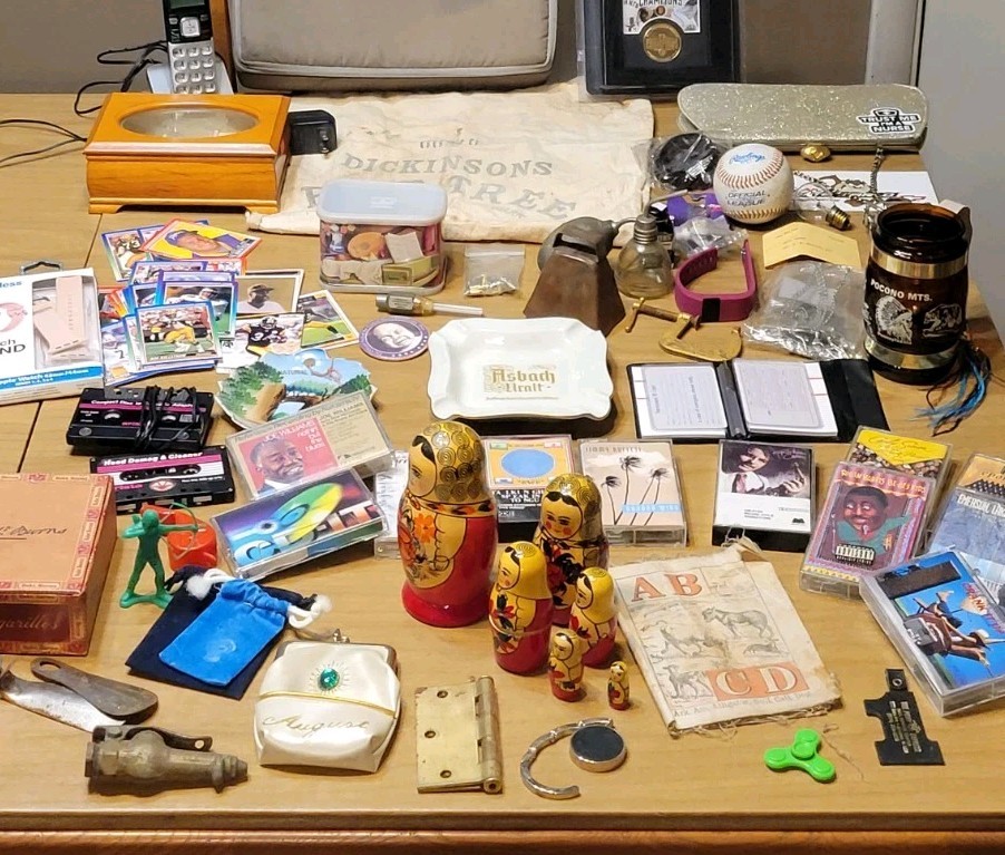 Junk Drawer Now & Vintage Bible Collectible Items Mixed Lot Some Marked As Is
