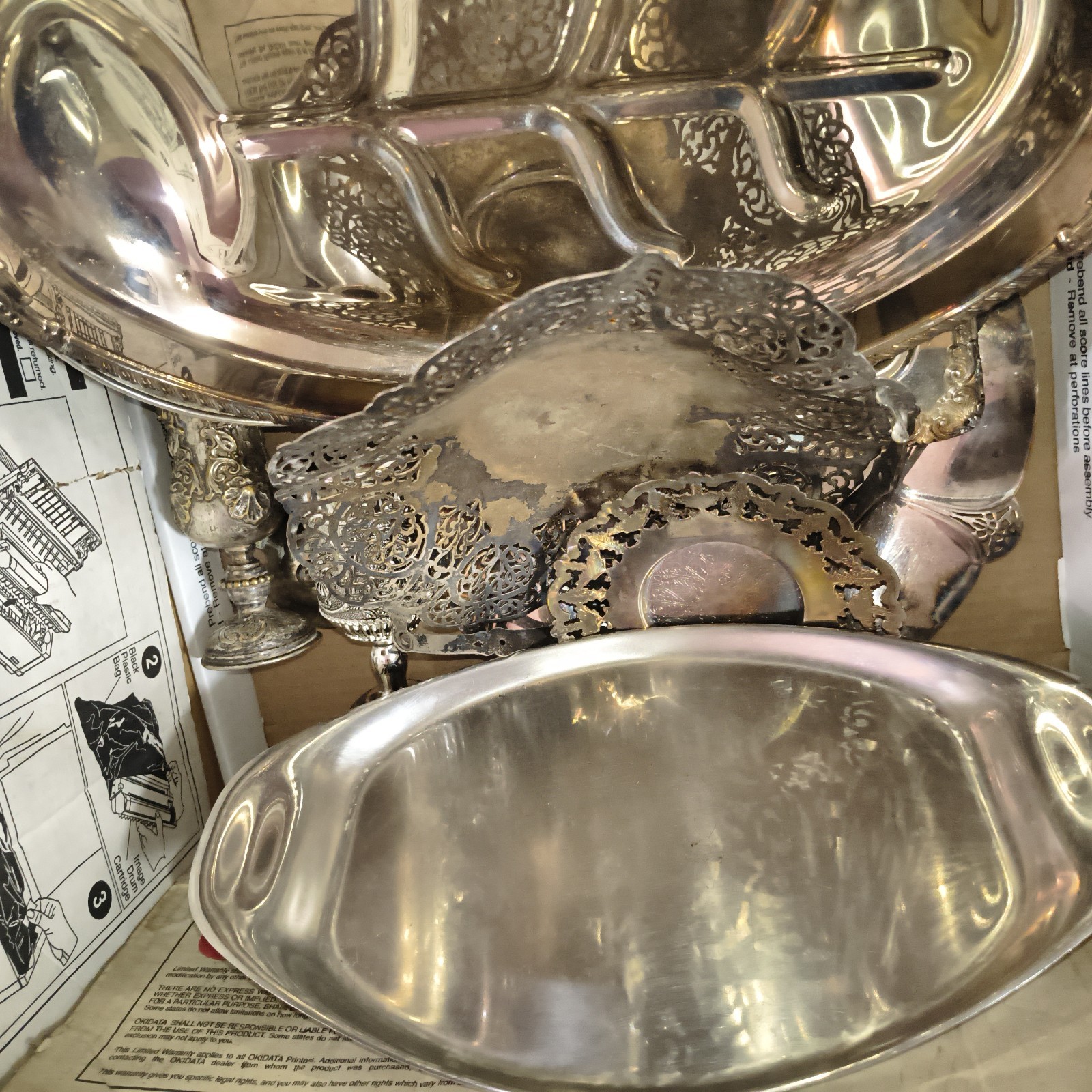 Miscellaneous Items Silver Over Copper Entire Box All Items Picture Grab Bag