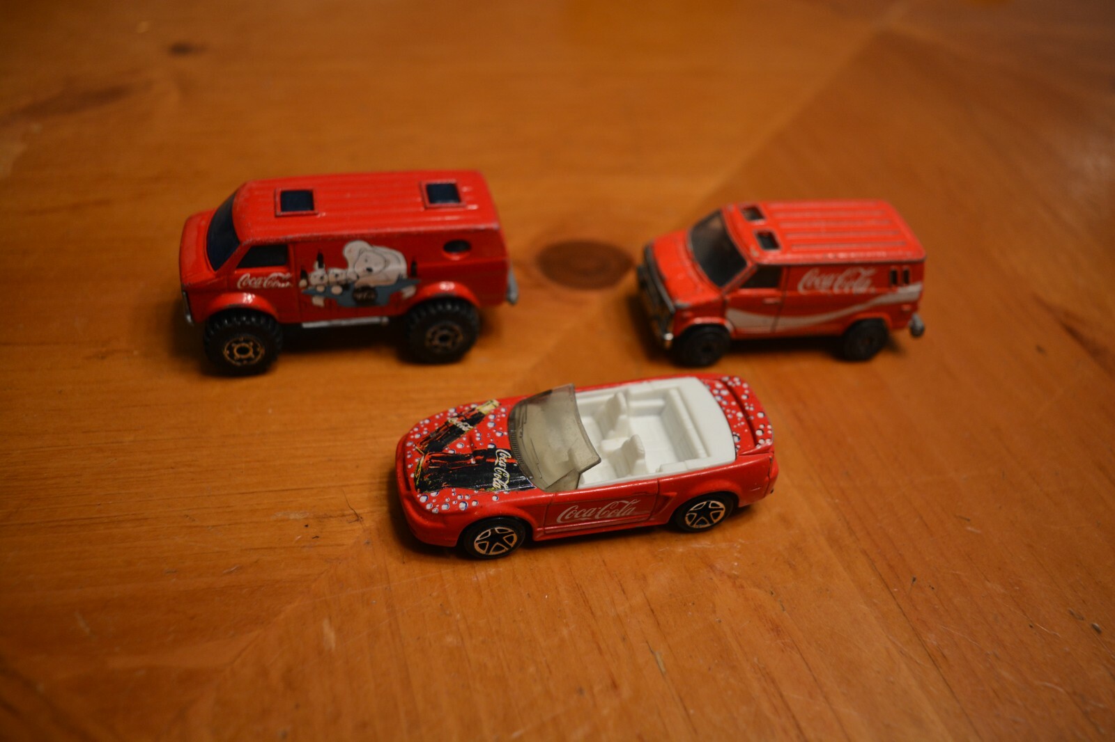 MARVEL COMICS AND COKE COCA COLA VEHICLES LOT USED SOME RARE