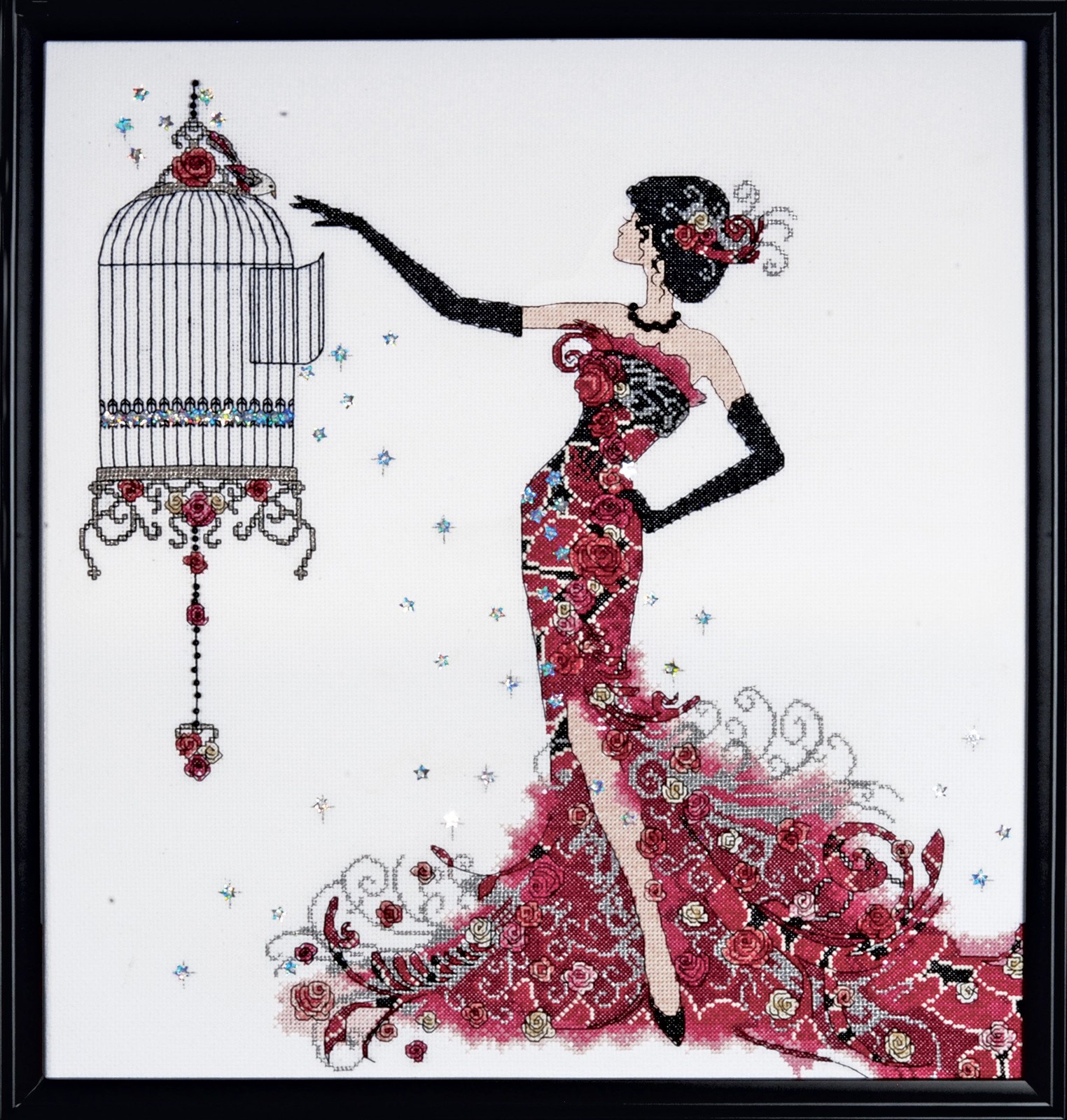 Design Works Crafts Bird Cage Counted Cross Stitch Kit, Multi