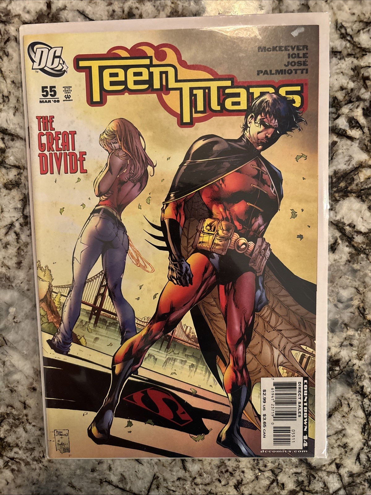 Lot Of 4 Teen Titans #38 #53 #55 #57 DC Comics Great Divide, Terror Titans