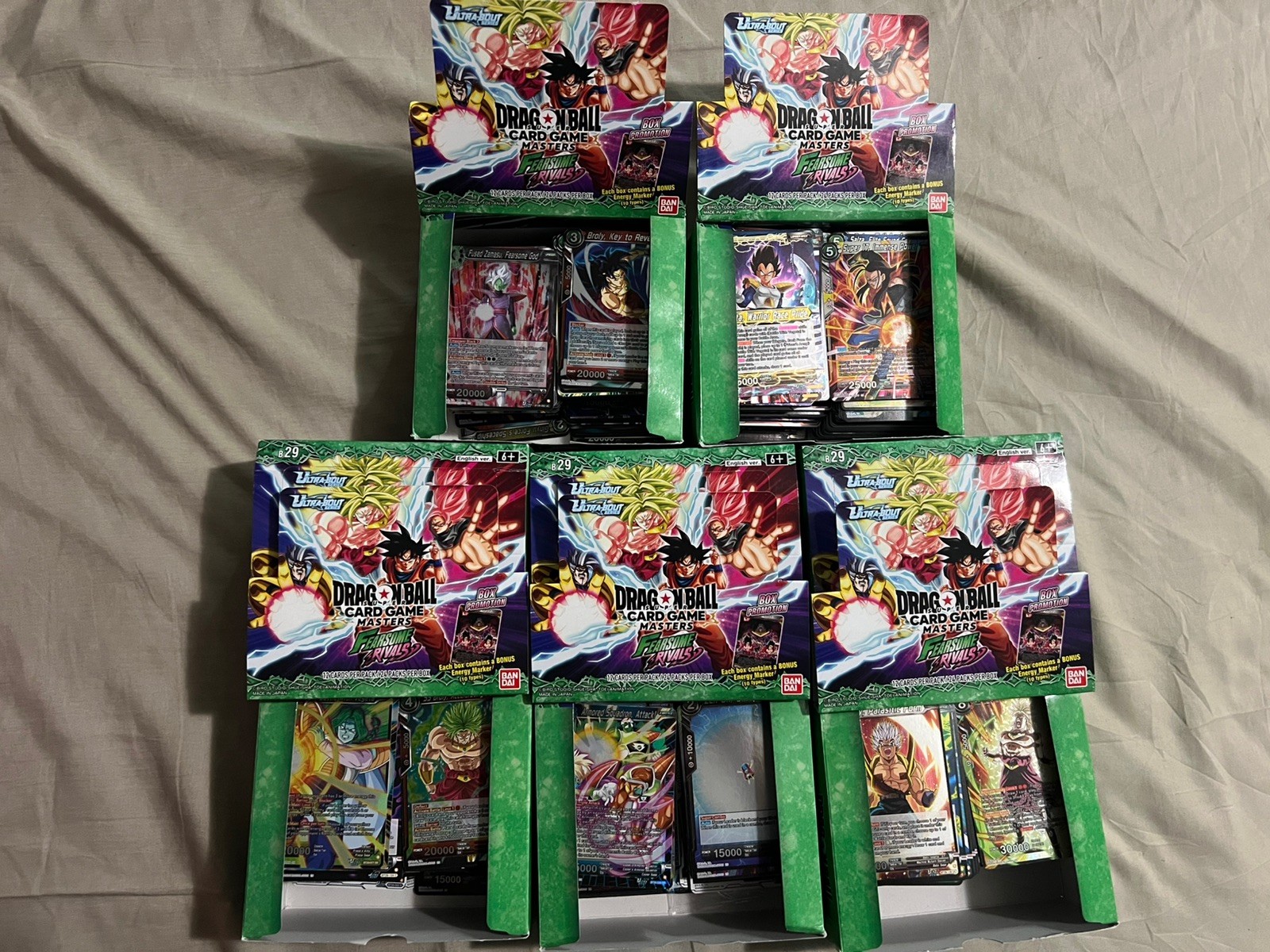 Dragon Ball Super Card Game Fearsome Rivals OPEN BOXES