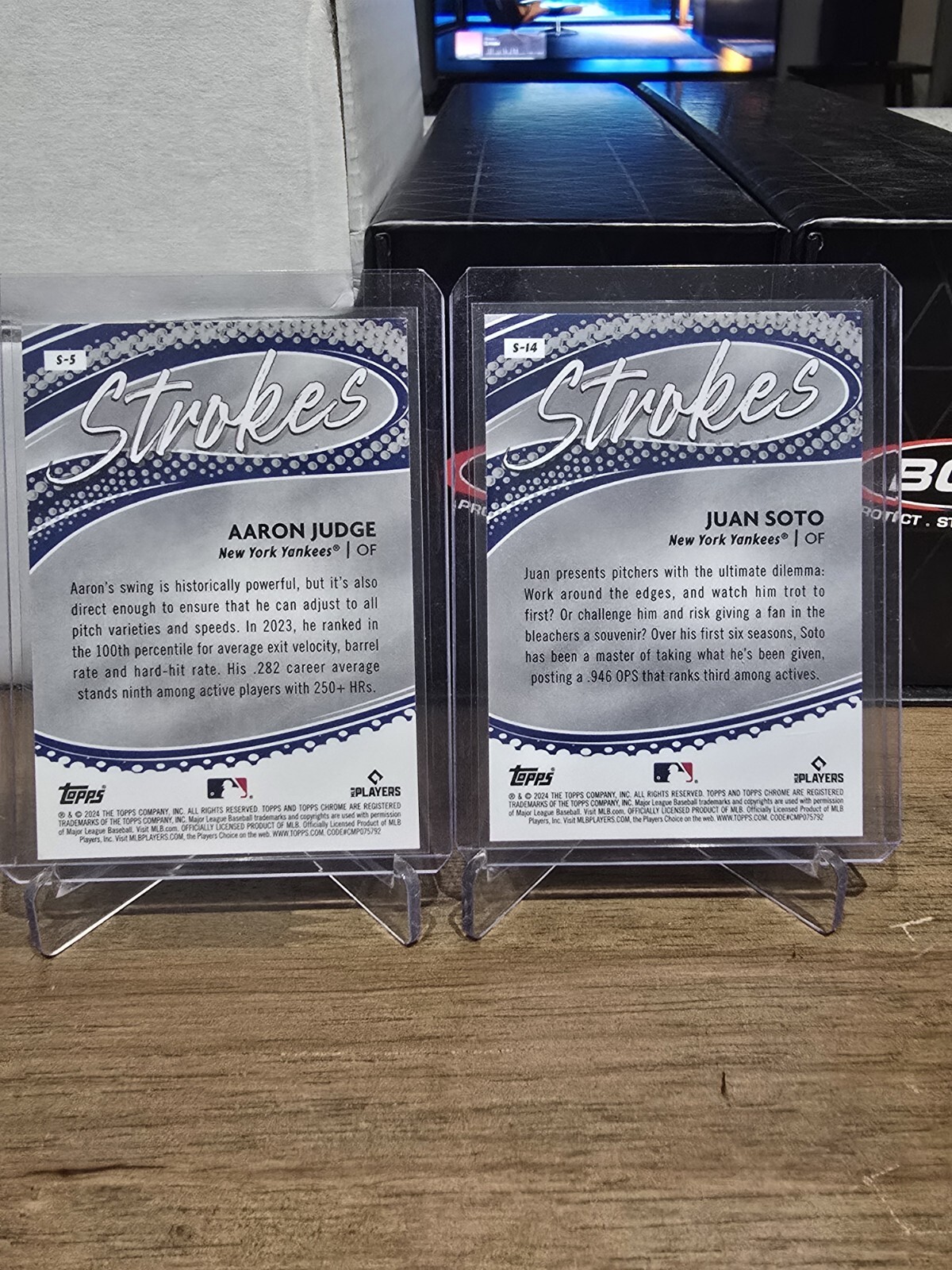 2024 Topps Chrome Strokes Inserts 4 Card Lot Judge Soto Acuna Goldschmidt