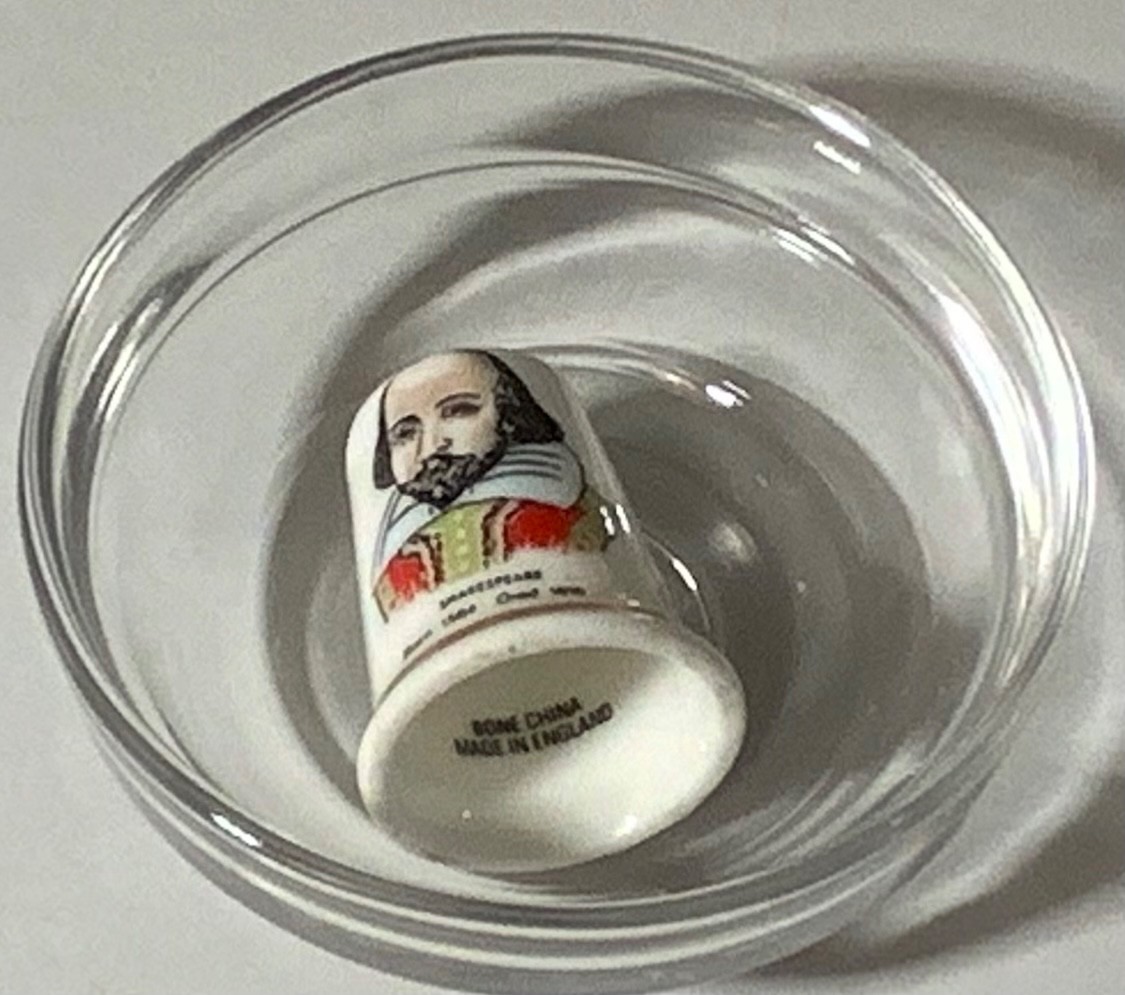 VTG Junk Drawer Assemblage Art Mixed Media Sewing Thimbles Lot (43) Advertising