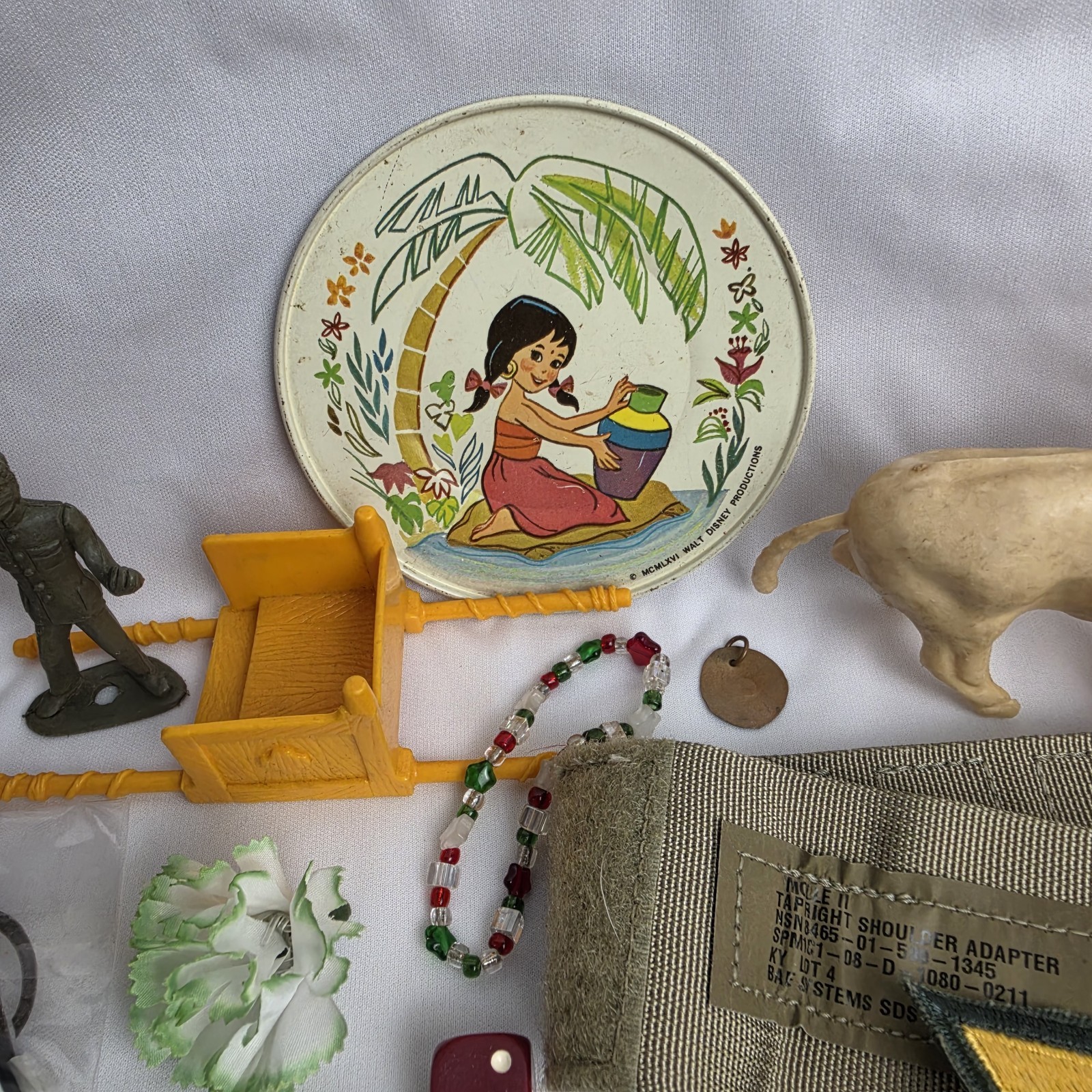 Junk Drawer Lot Toys Pins Stamps Military Coin Trinket Jewelry Patches Vintage