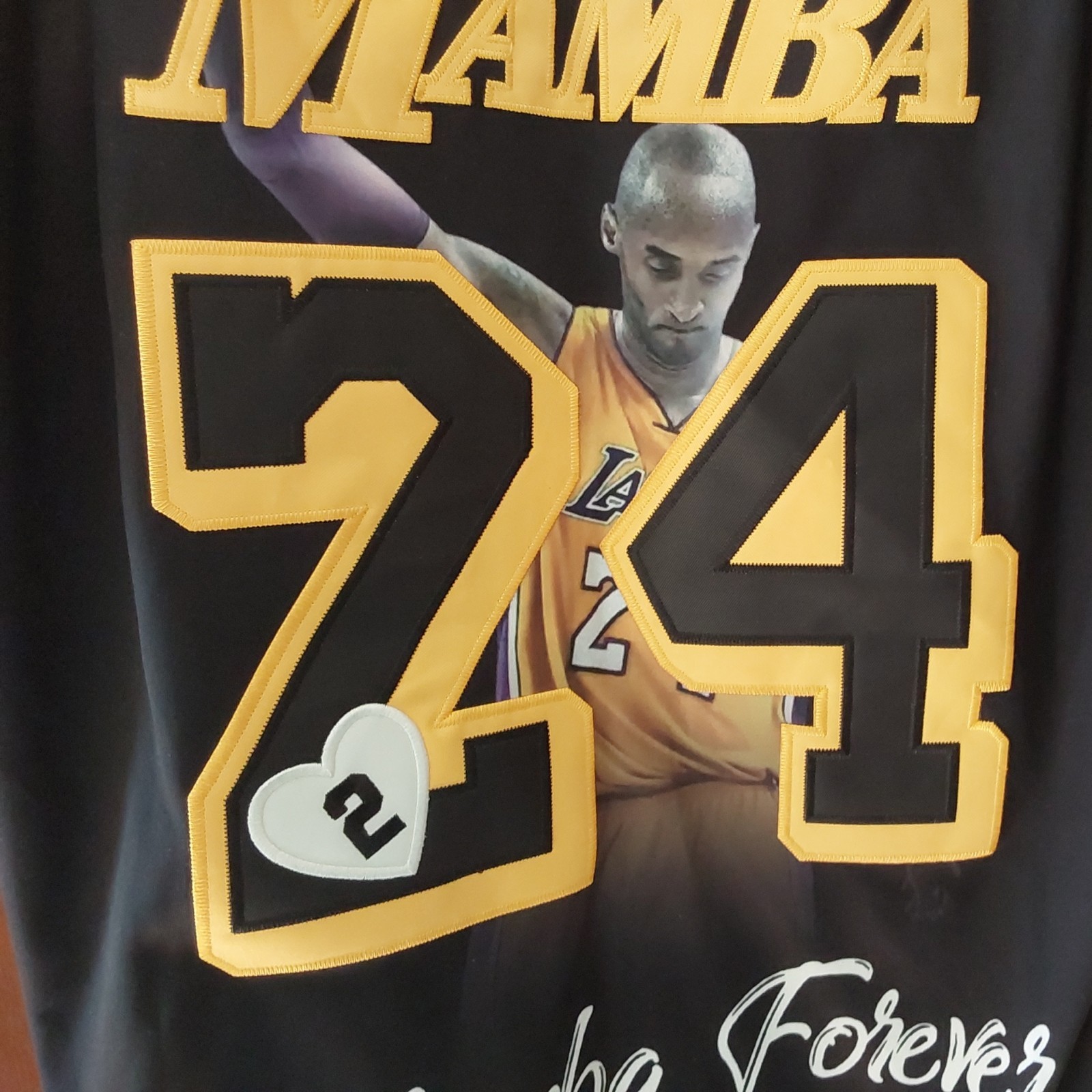 🔥Size Large Lg Kobe Bryant Jersey Legend Black Mamba Forever #8 And #24🔥