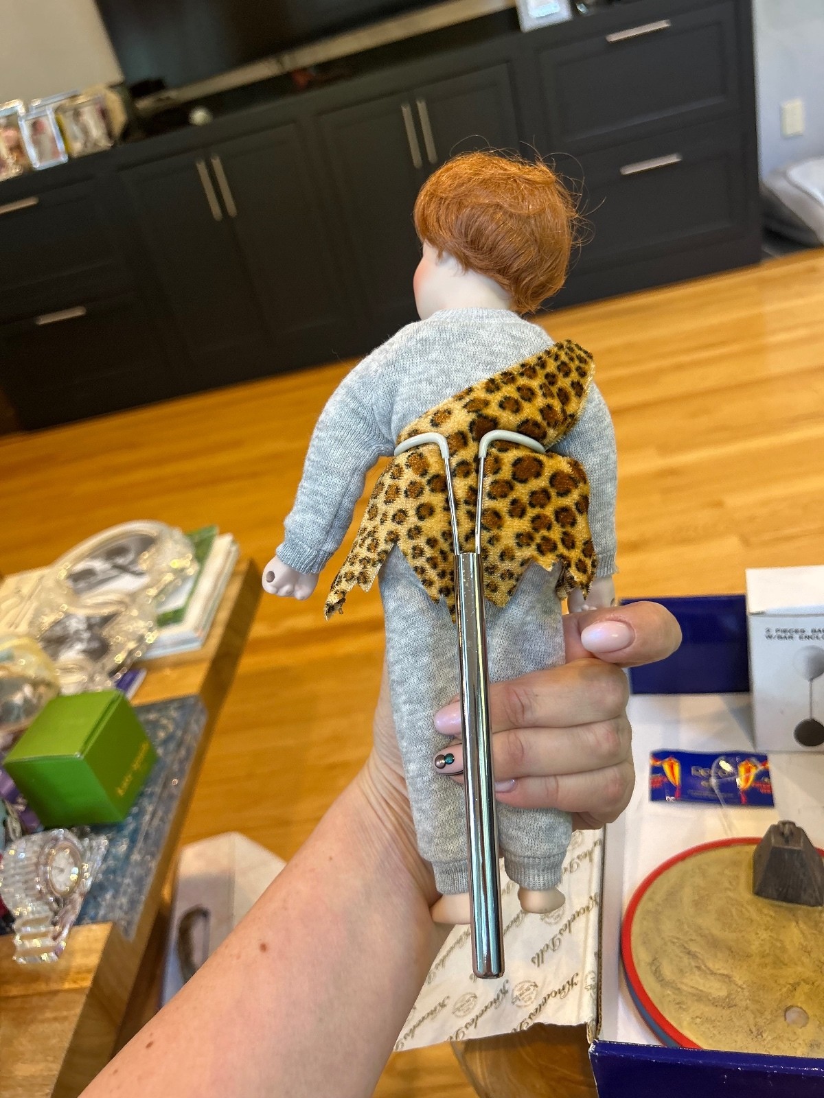 J.K. Kellogg Children’s Circus Vintage Doll with Stand and Balloons