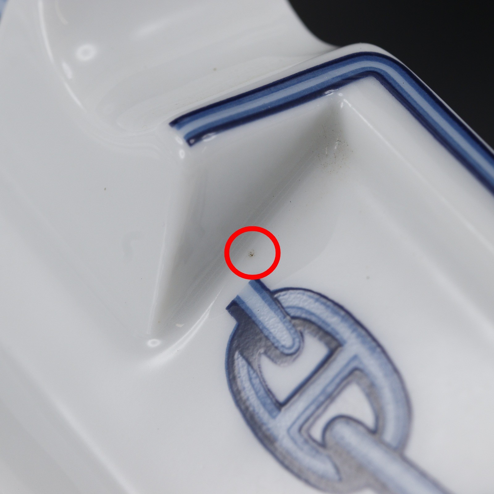 HERMES Ashtray Other miscellaneous goods Ashtray Chaine d’Ancre Pottery _