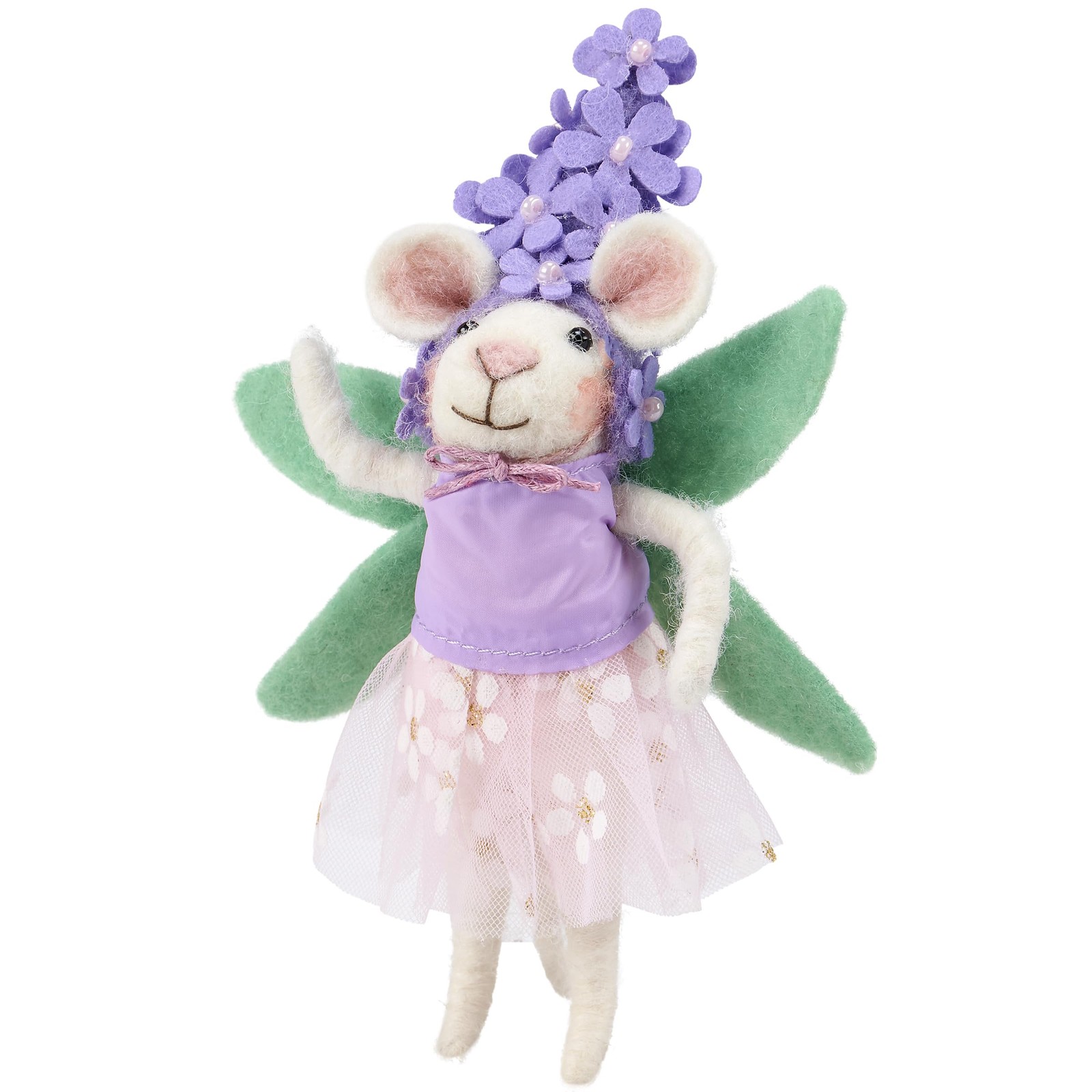 Primitives by Kathy Collectible Critter – Purple Flower Mouse