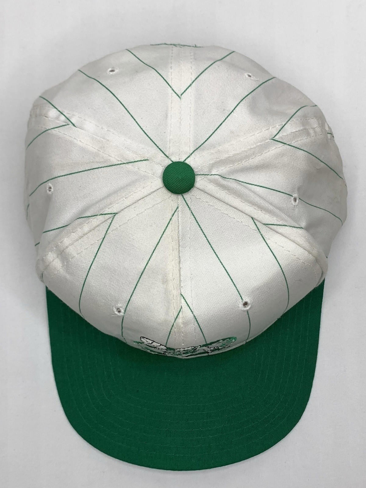 Vintage Boston Celtics Thin Pinstripe Starter SnapBack Embroidered Hat P130