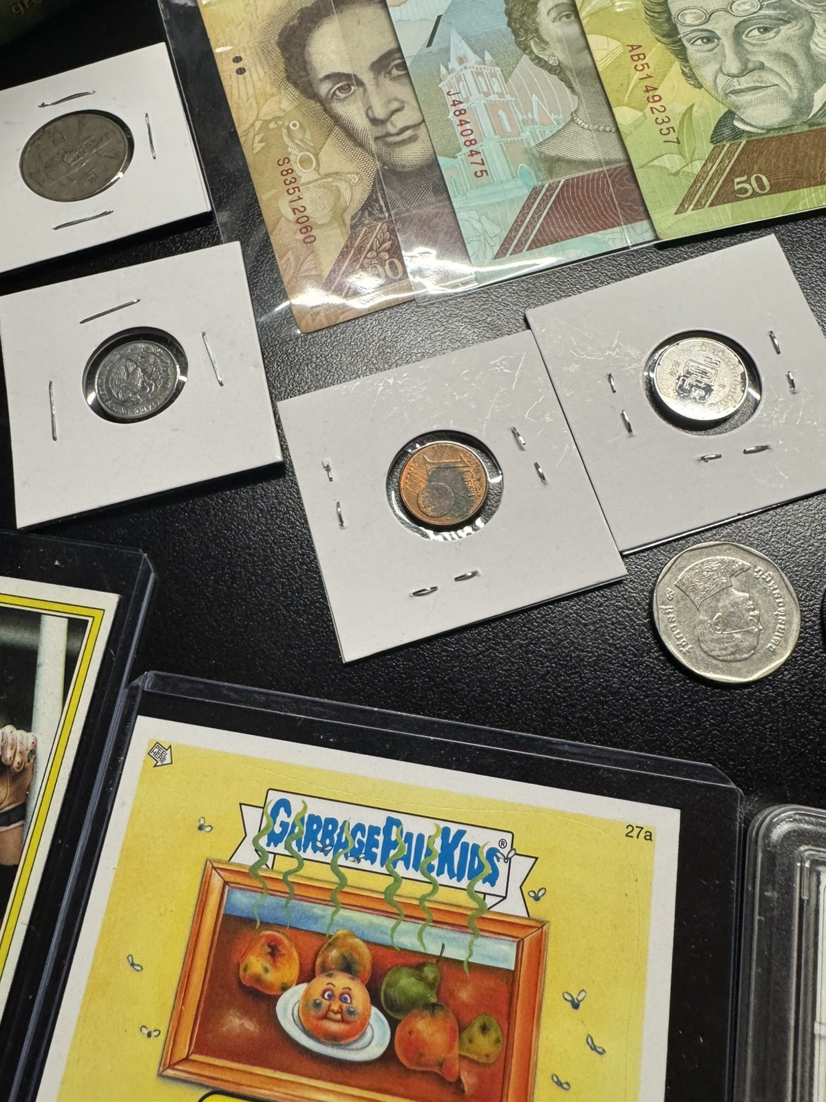 junk drawer lot Coins Cards