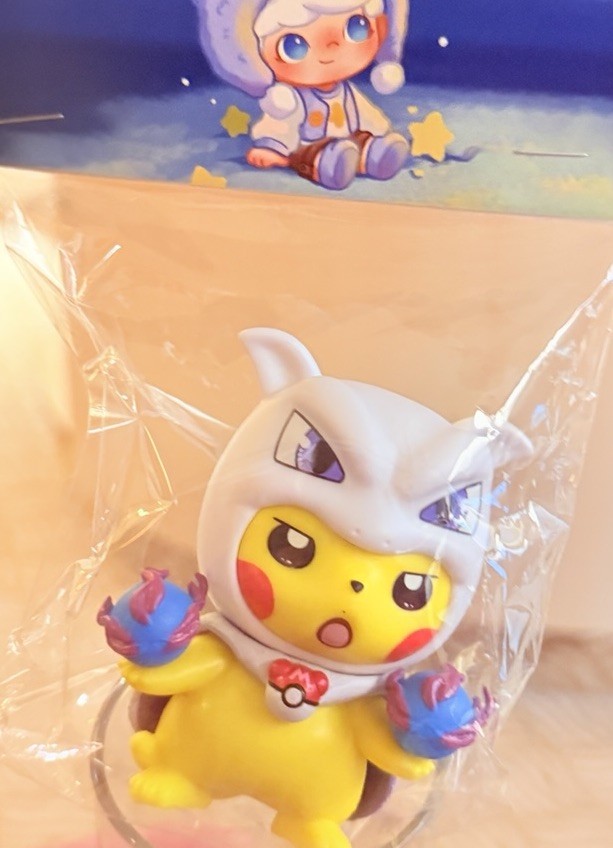 Pikachu Mewtwo Cosplay Figure Collectible Pokemon Style Anime Toy NEW!