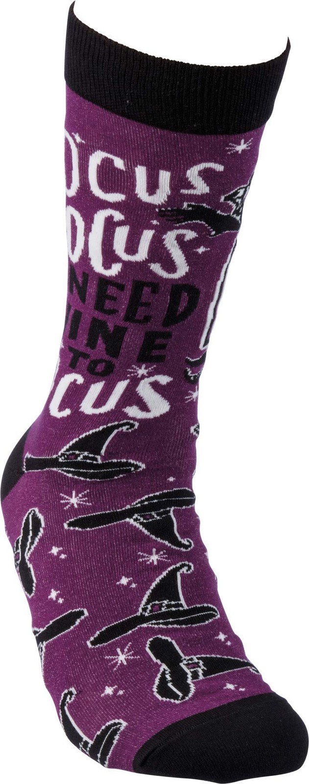 Primitives by Kathy LOL Made You Smile Silly Socks, One Size, Hocus Pocus