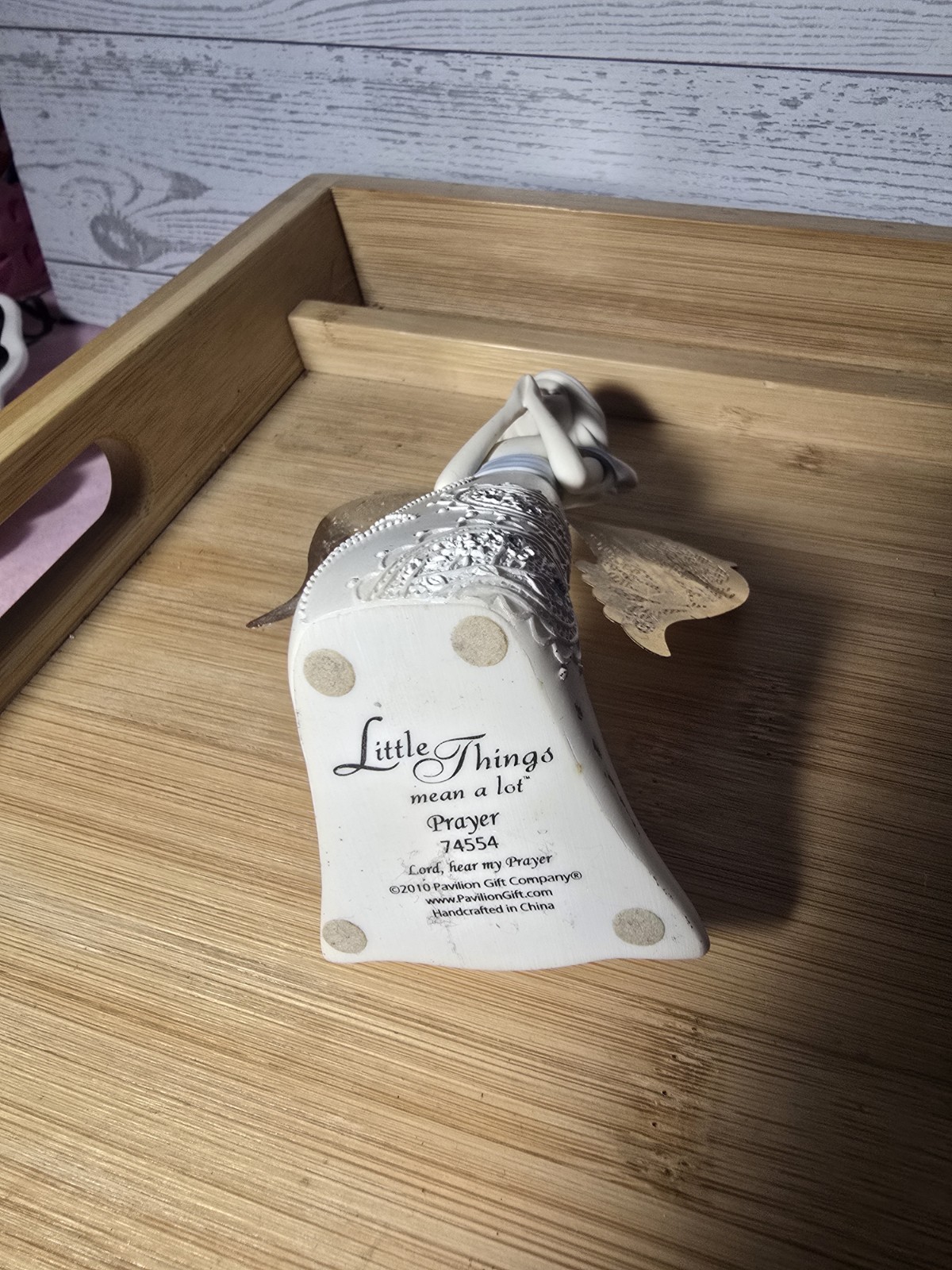 Little Things Mean A Lot “Prayer” Angel Figurine, 3.5″